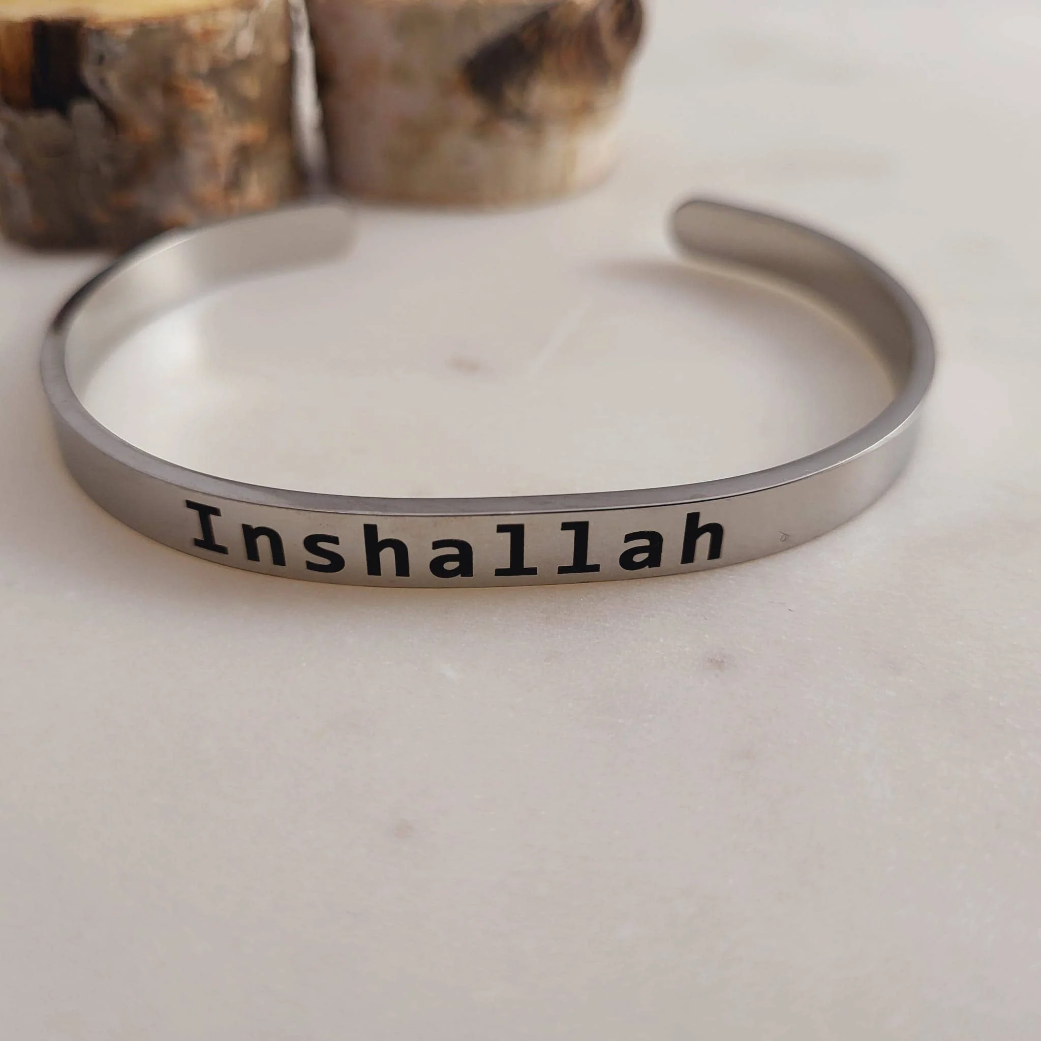 Inshallah Bracelet Muslim Islamic Cuff - Image 2