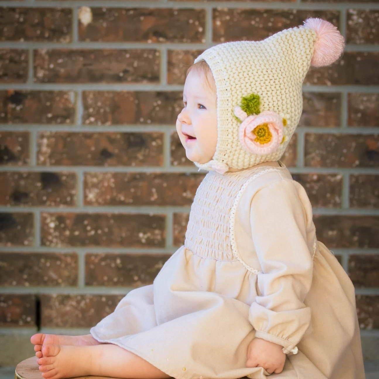 Natural Poppy Bonnet Baby & Kids - Image 6
