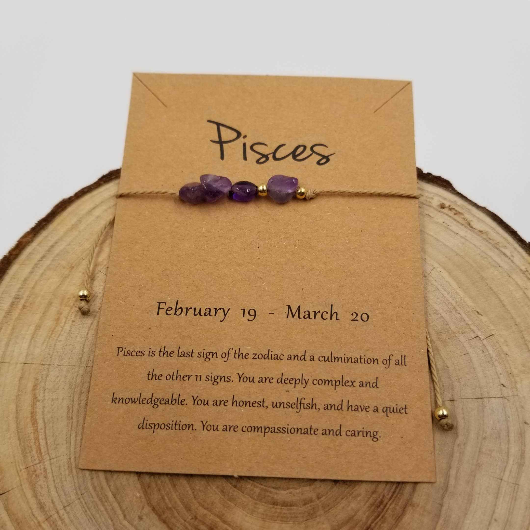 Natural Stone Handwoven Constellation Bracelet with Card - Image 10