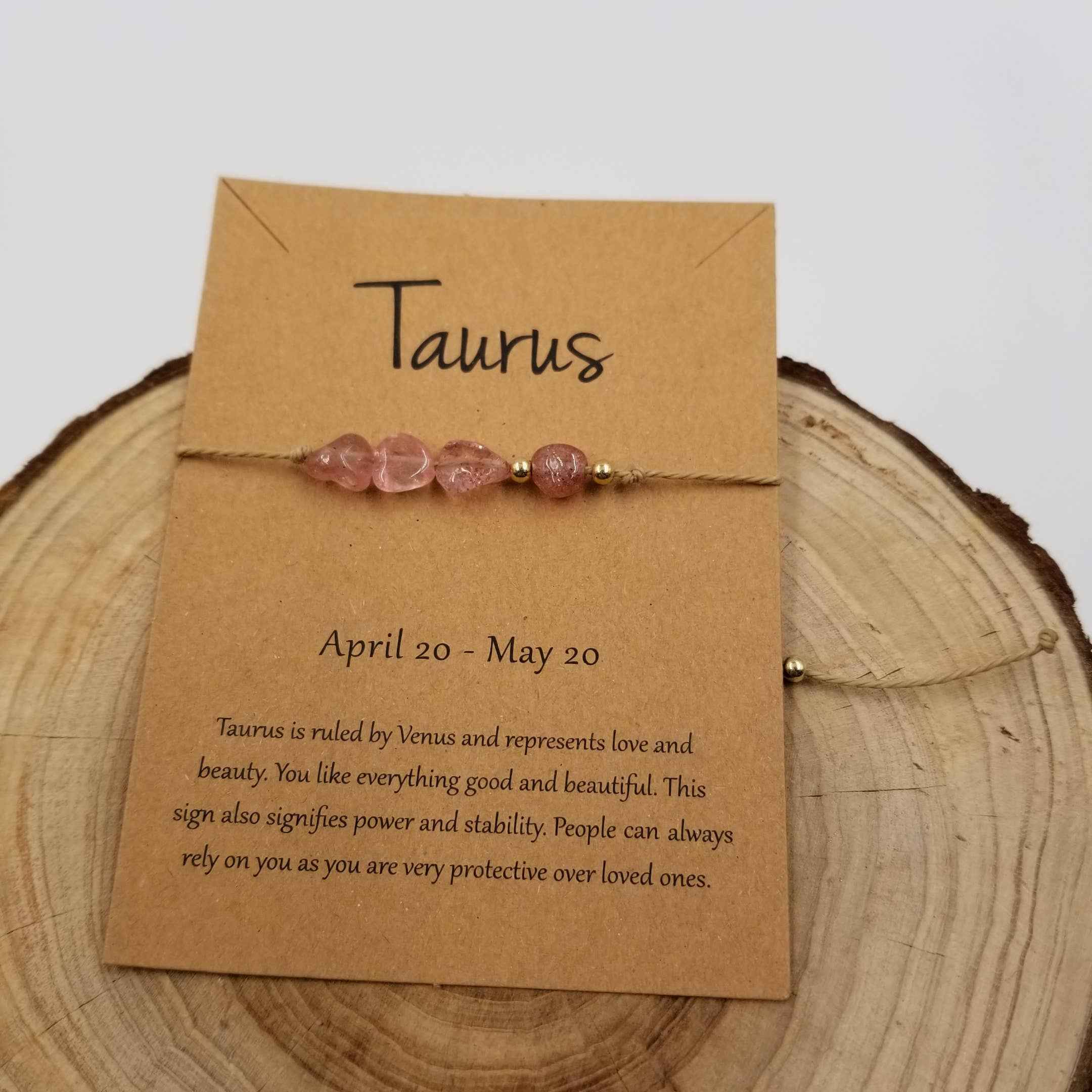 Natural Stone Handwoven Constellation Bracelet with Card - Image 11