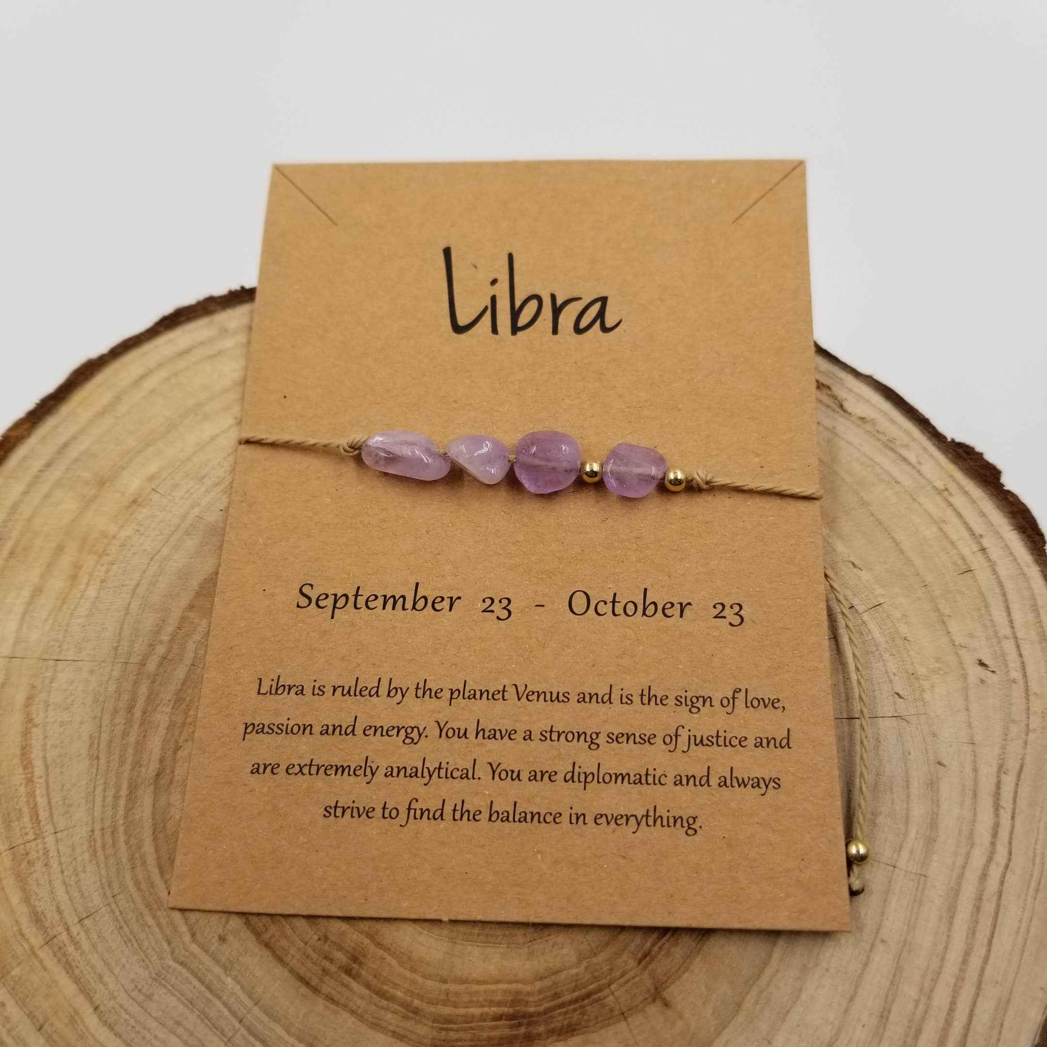 Natural Stone Handwoven Constellation Bracelet with Card - Image 13