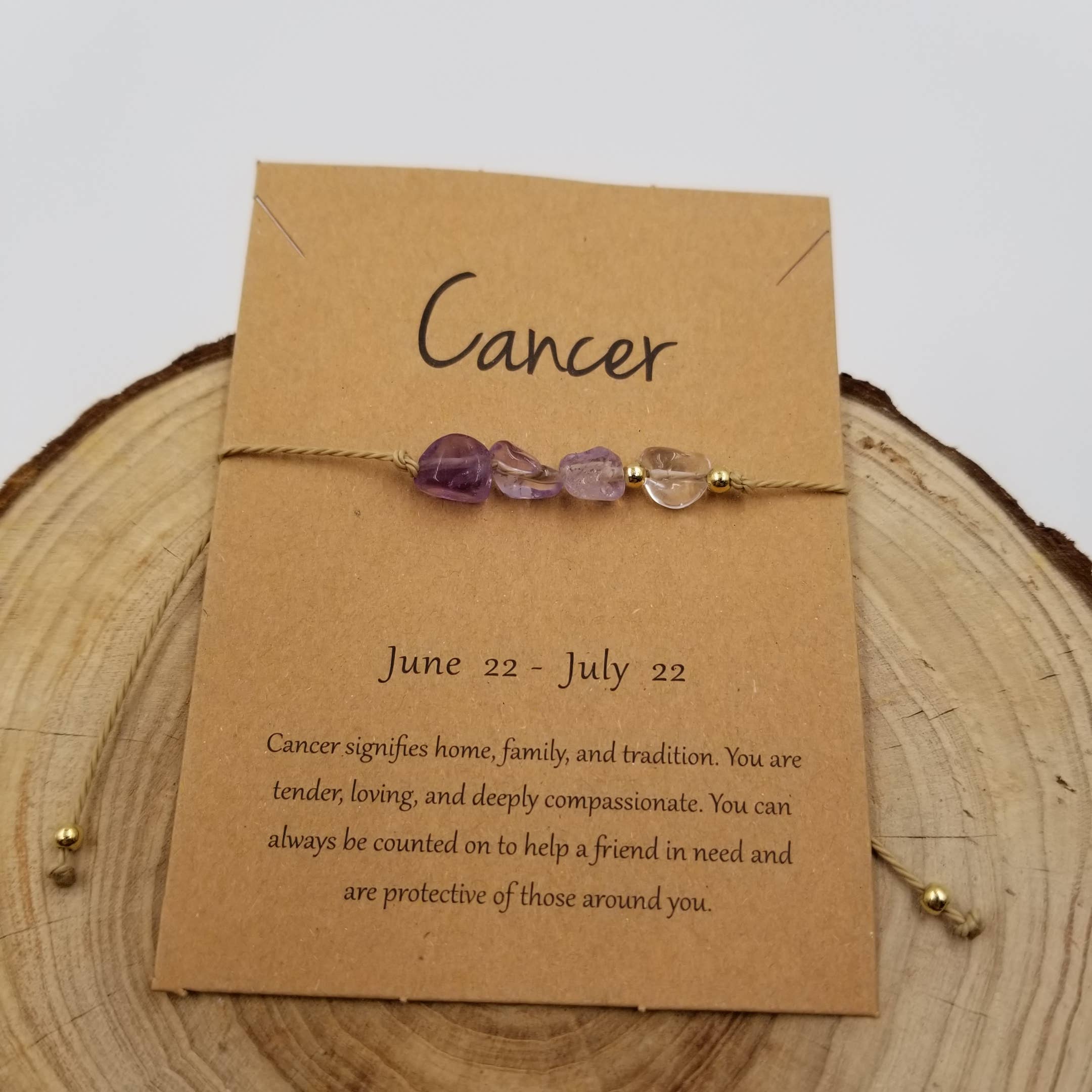 Natural Stone Handwoven Constellation Bracelet with Card - Image 6