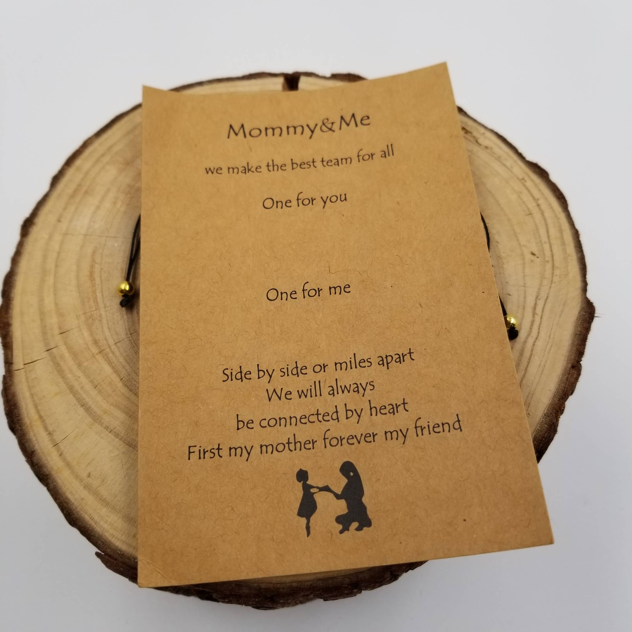 Natural Stone Mother's Day Bracelet Set with Card - Image 3