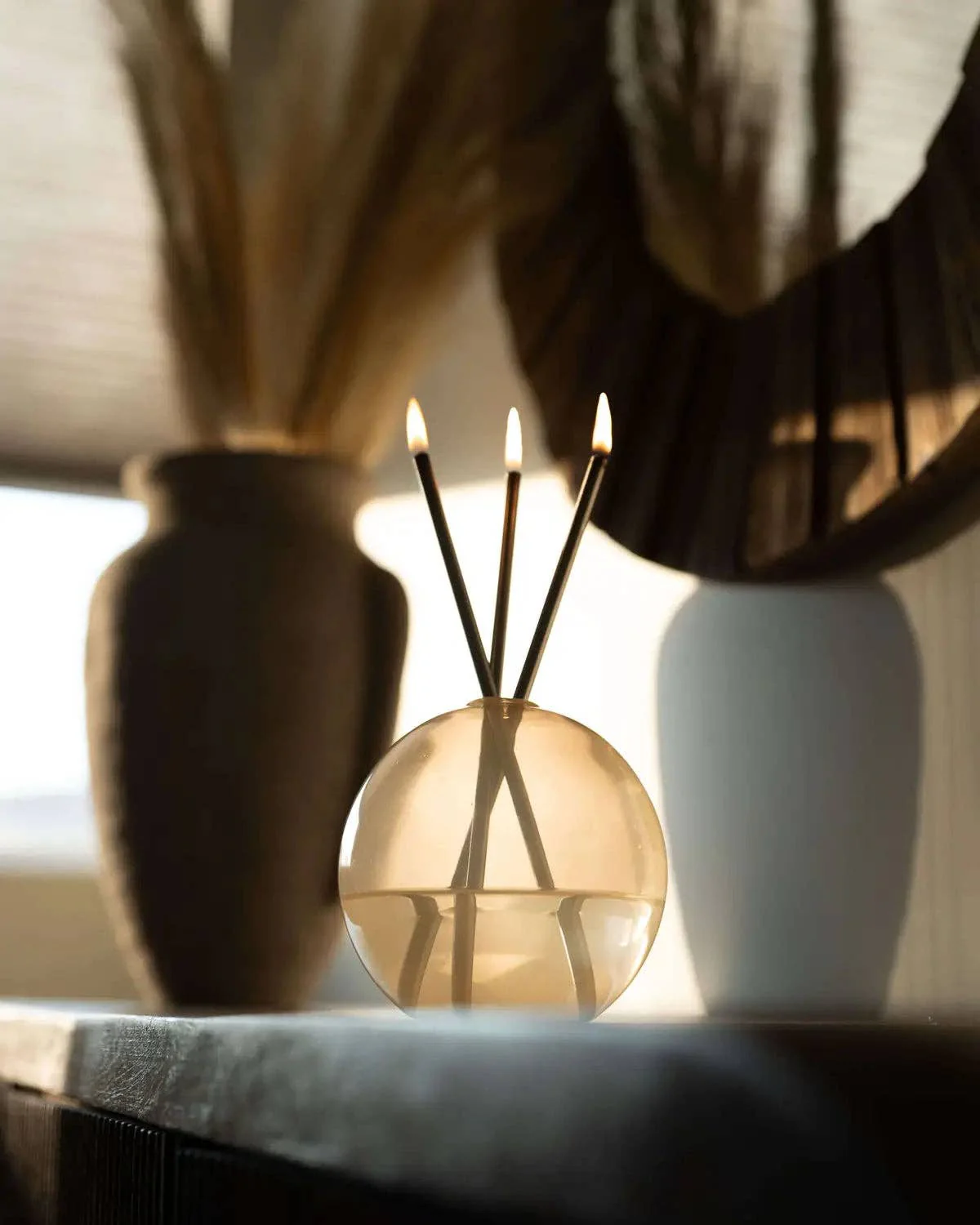 Neva Pampas Glass Vase for Everlasting Candles - Image 15