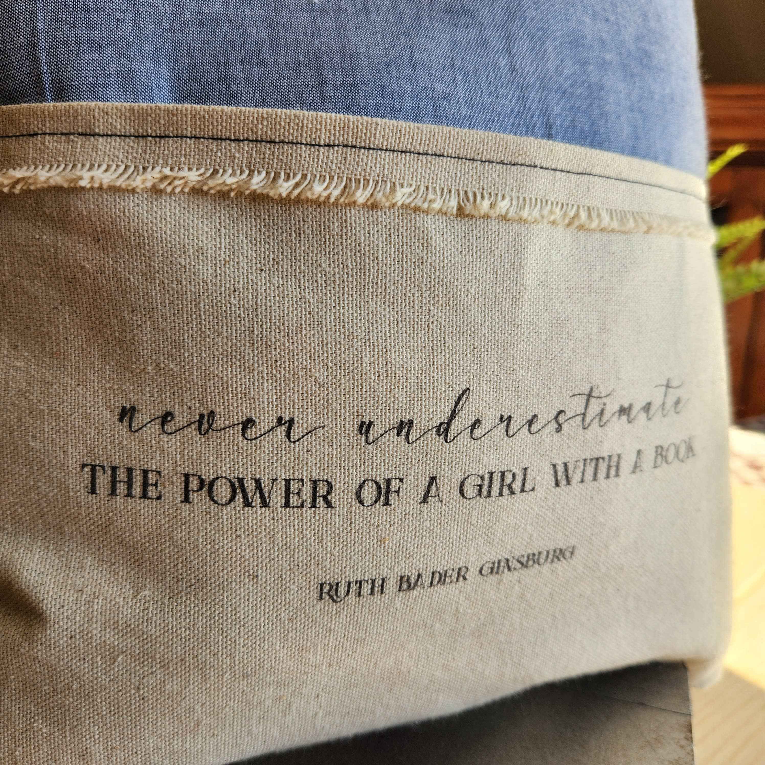 Never Underestimate the Power... Girl, Reading Pillow - Image 2