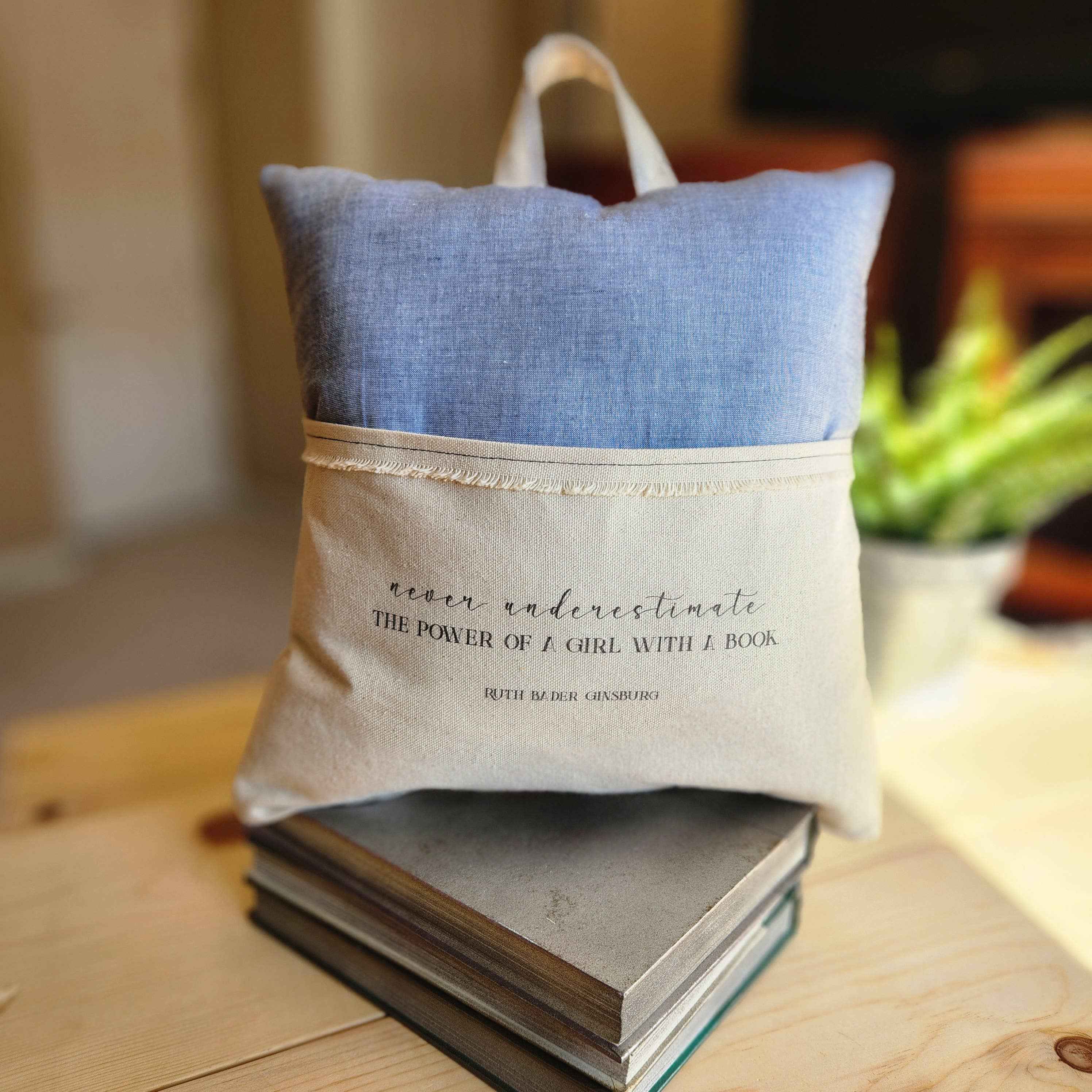 Never Underestimate the Power... Girl, Reading Pillow - Image 5