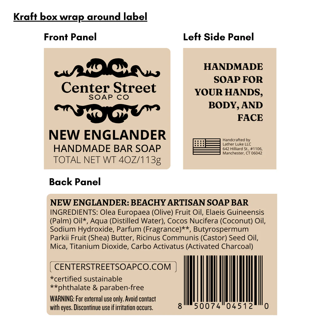 New Englander Summer Handmade Soap Bar - 4oz - Image 5
