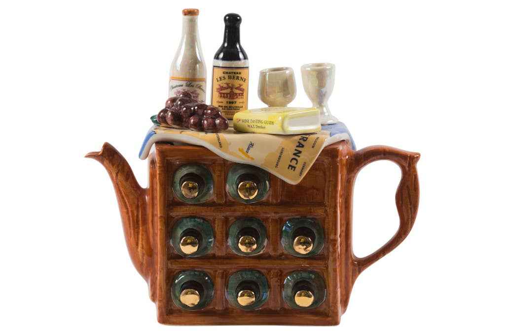 French Wine Tasting Large Teapot