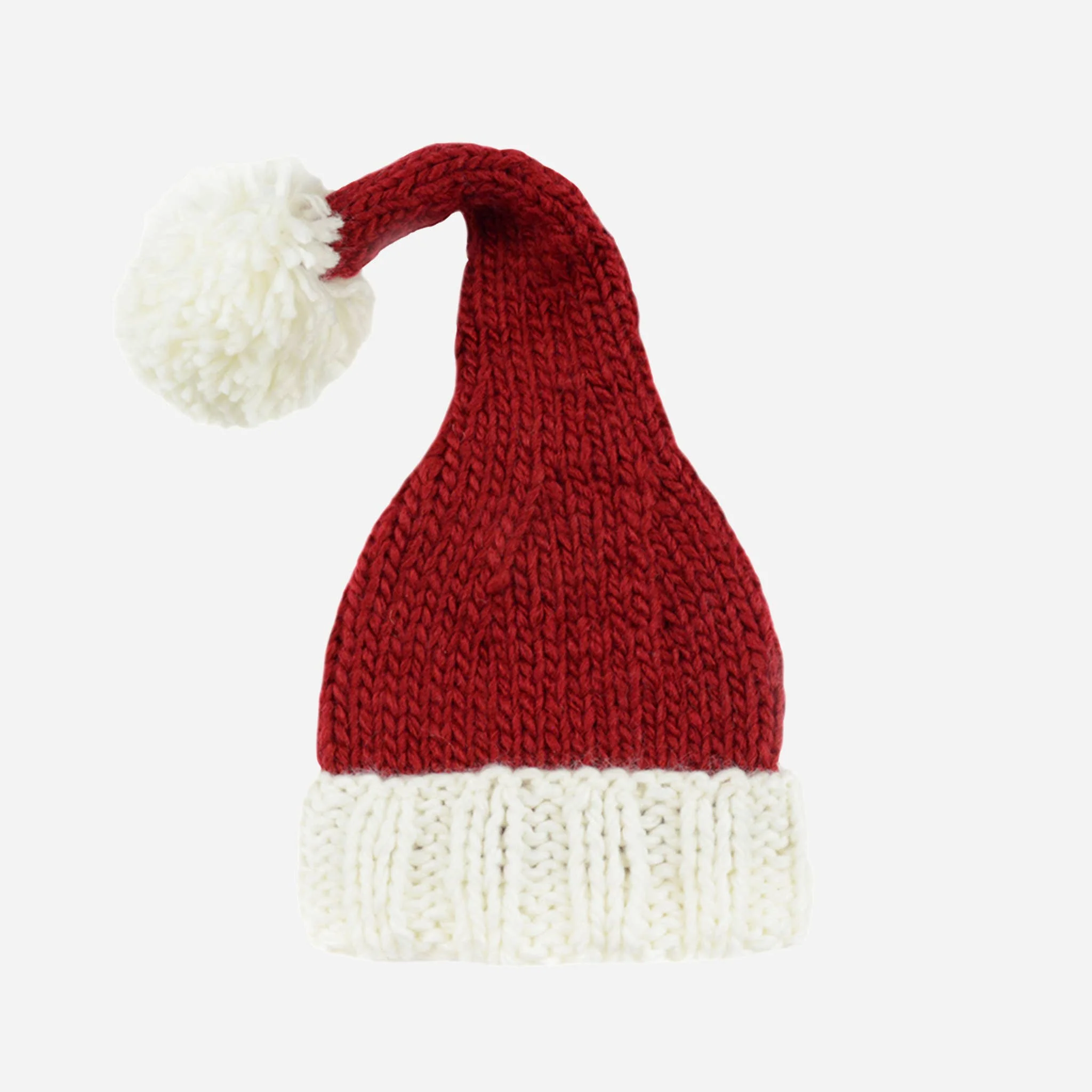 Nicholas Santa Hat | Hand Knit Kids & Baby Christmas Holiday - Image 2
