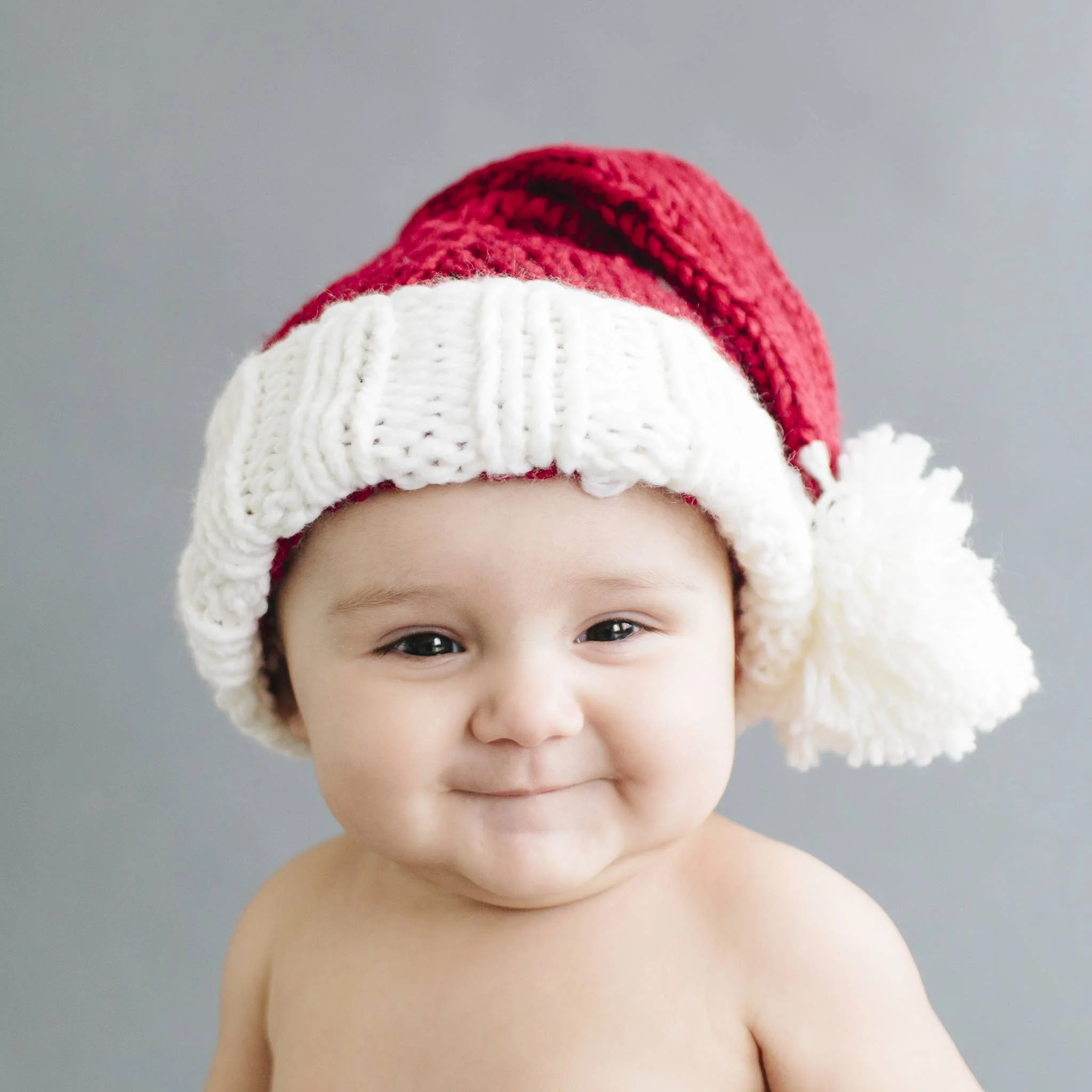 Nicholas Santa Hat | Hand Knit Kids & Baby Christmas Holiday - Image 6