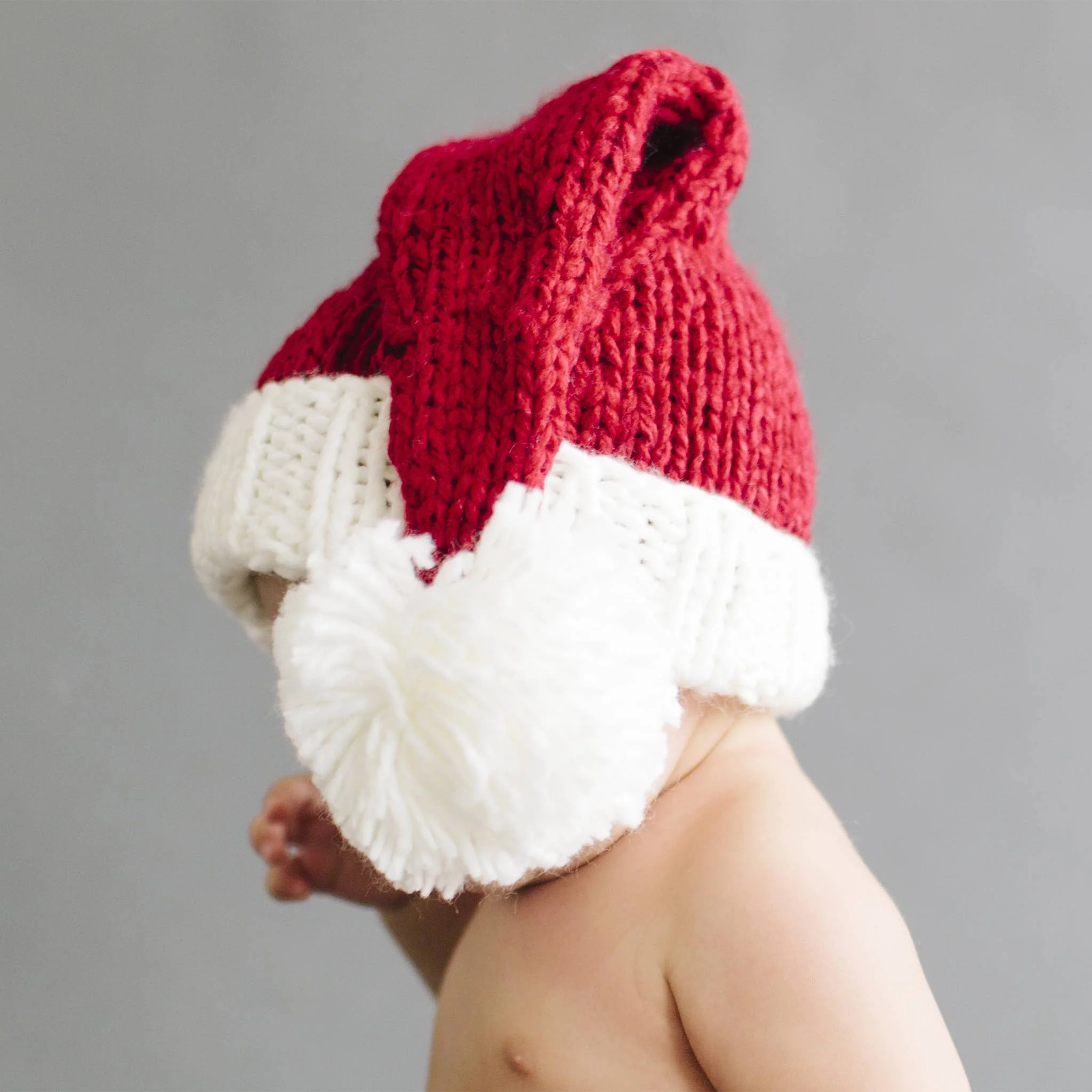 Nicholas Santa Hat | Hand Knit Kids & Baby Christmas Holiday - Image 7