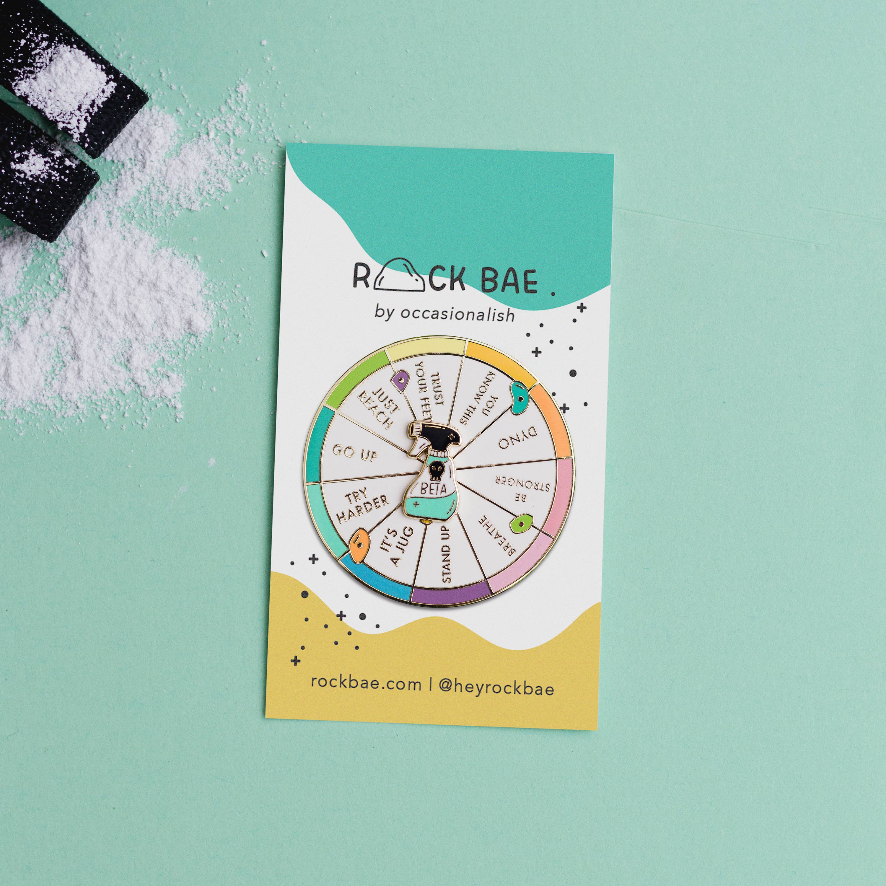 Beta Wheel Enamel Pin - Image 2
