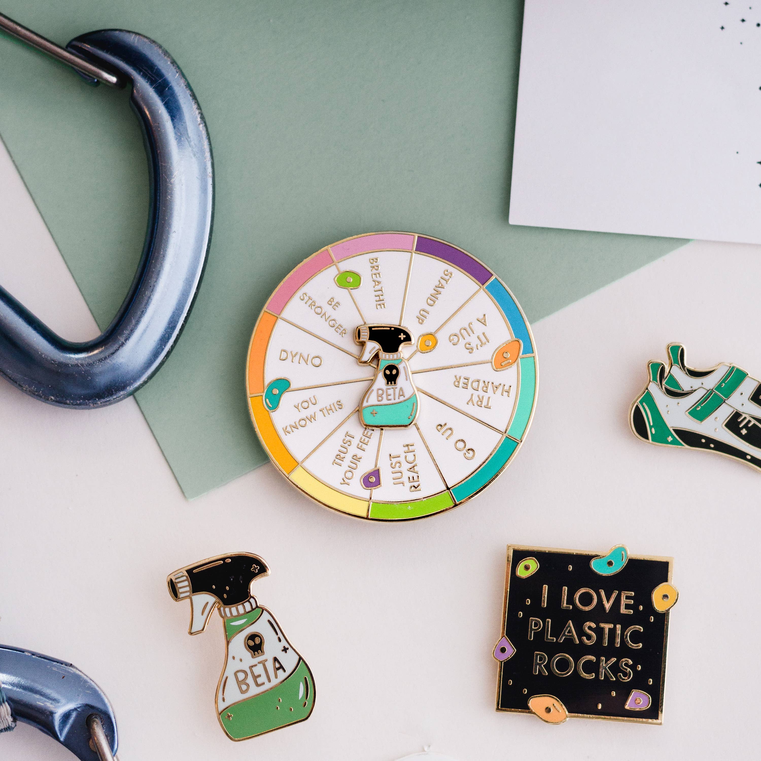 Beta Wheel Enamel Pin - Image 4