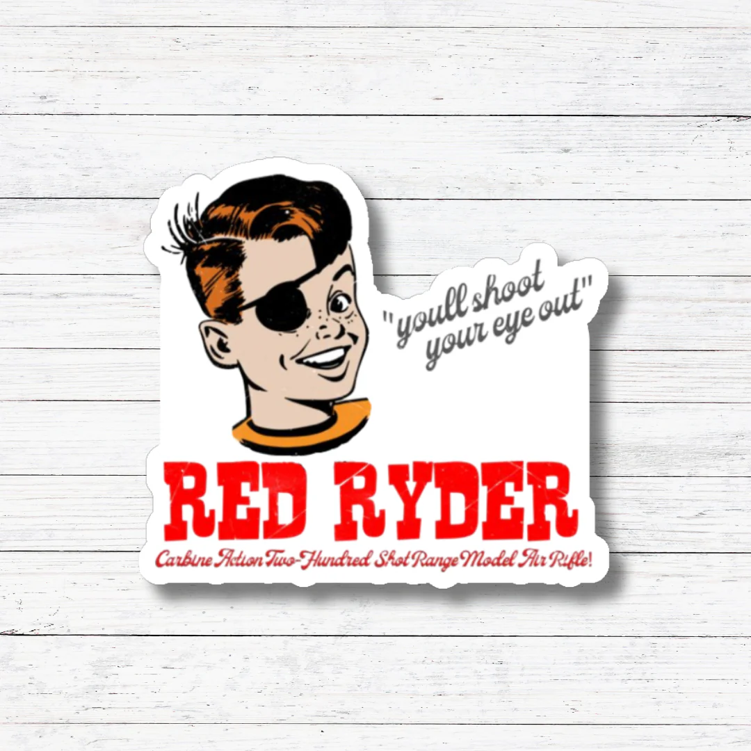 Oily Graphic Creations - Red Ryder- A Christmas Story Sticker/Magnet - Image 2
