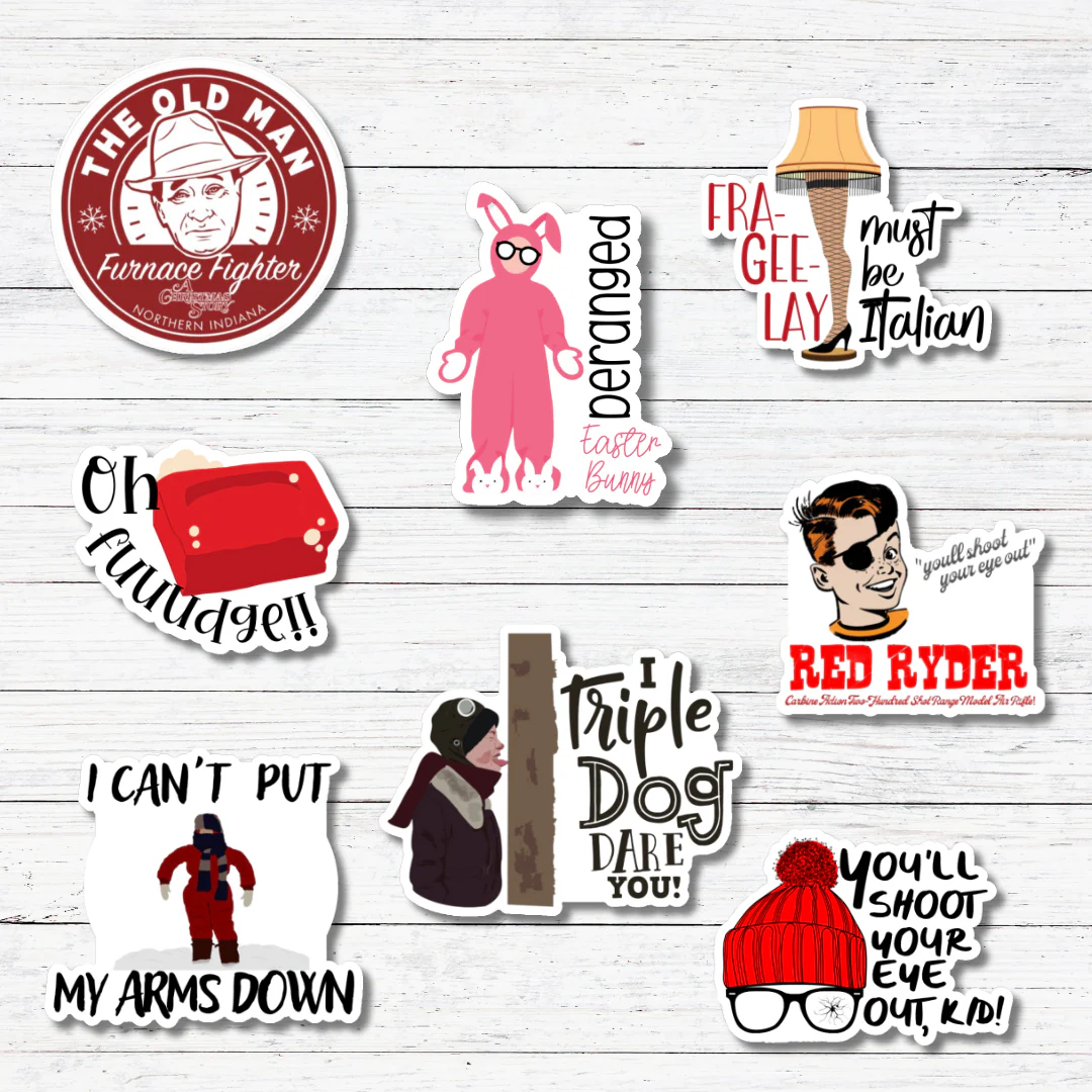 Oily Graphic Creations - Red Ryder- A Christmas Story Sticker/Magnet - Image 4