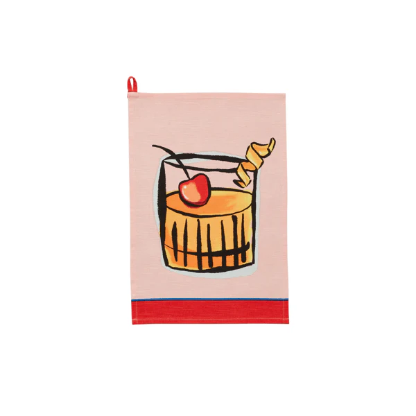 Old Fashion Trim Cocktail Towel