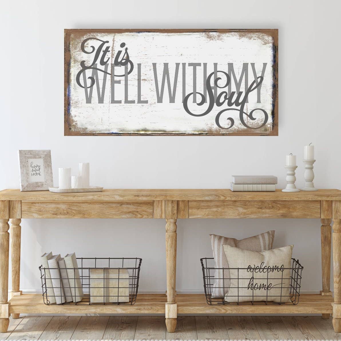 Christian Hymn Art Canvas Sign It Is Well With My Soul
