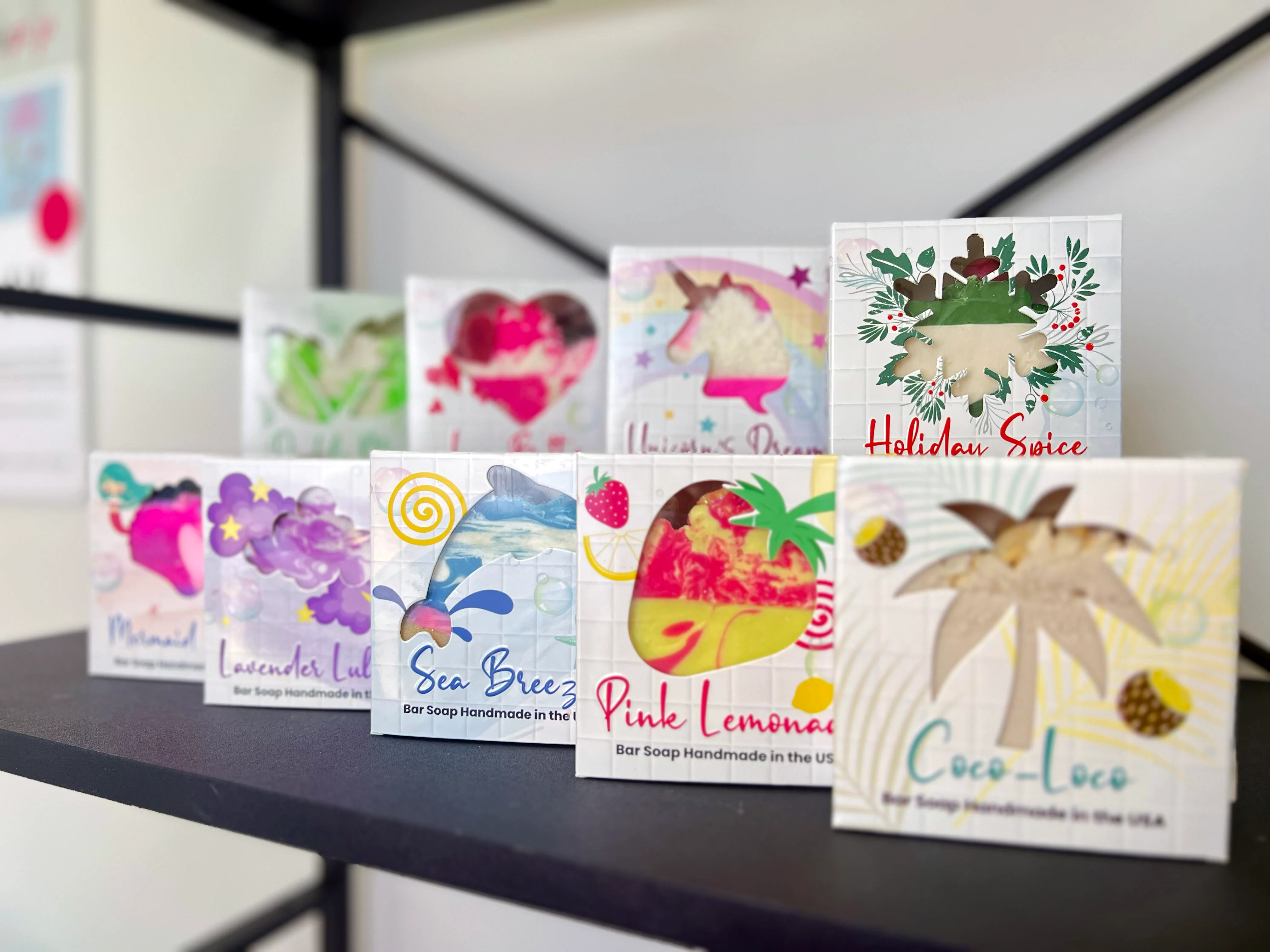 Olliepop - Handmade Love Butter Bar Soap (Hibiscus Flower) - Image 3
