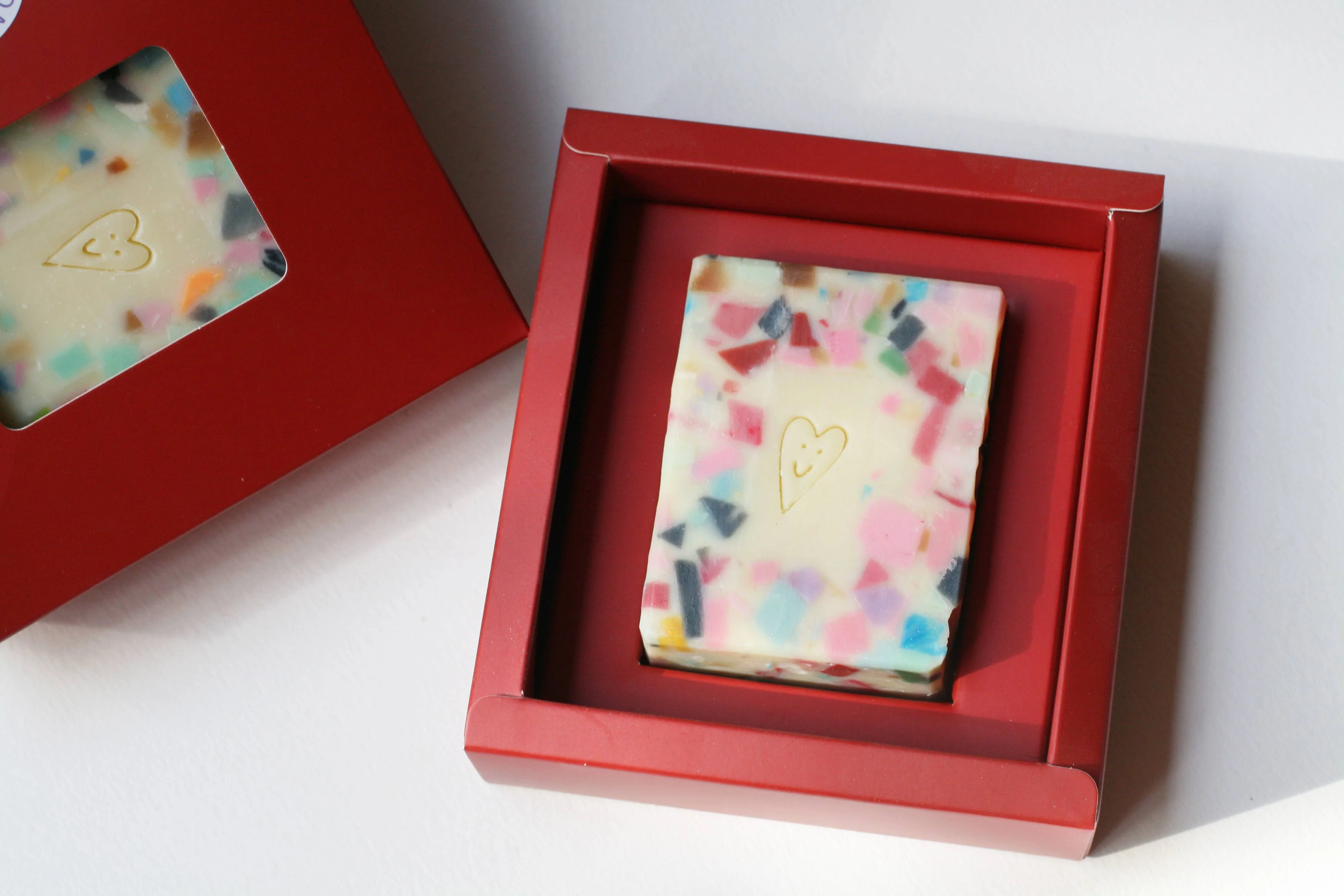 Red Drawer Handmade Soap Gift Box – 1 Soap - Image 2