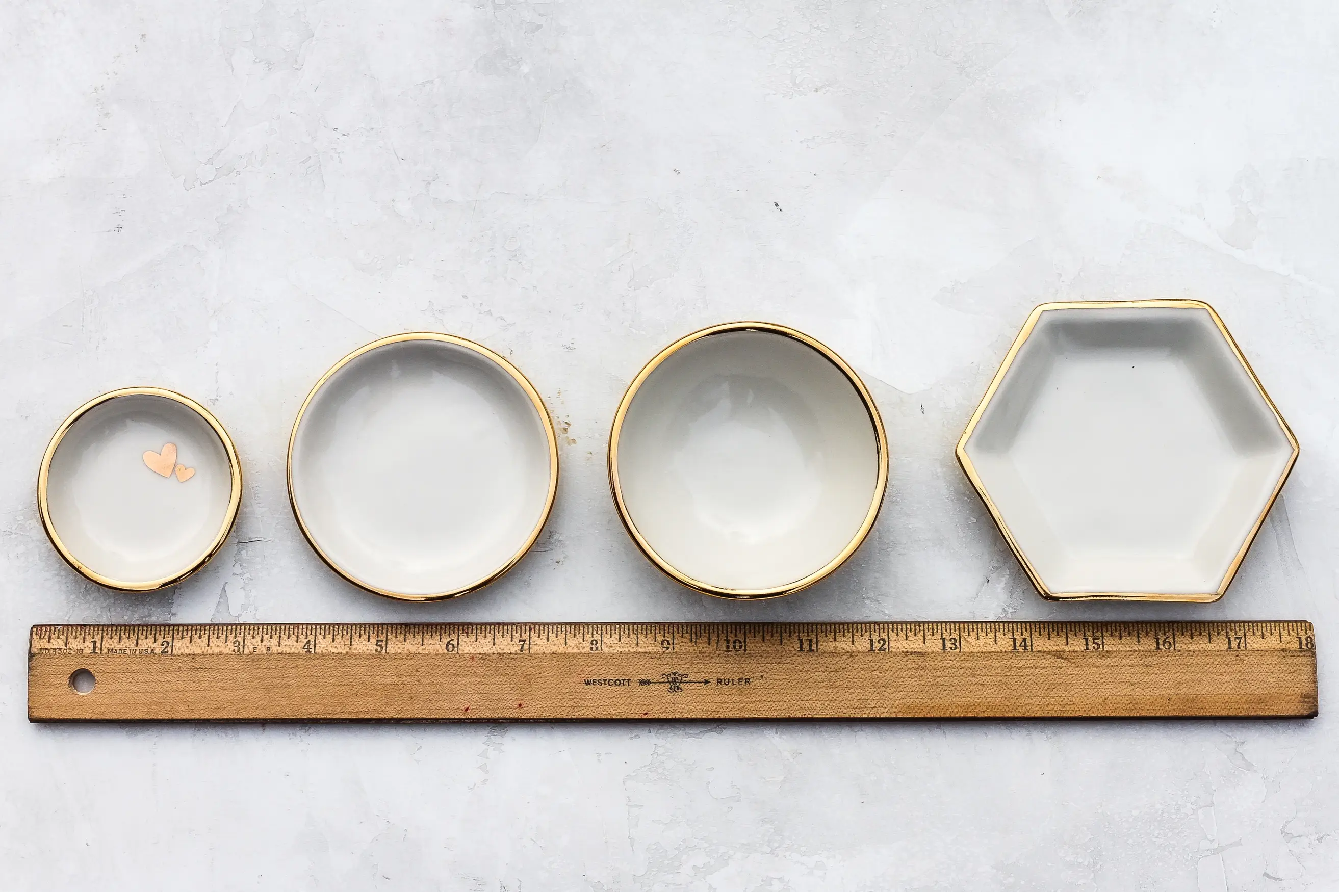 Opal Hexagon Tray | Jewelry Dish | Handmade with Gold - Image 3