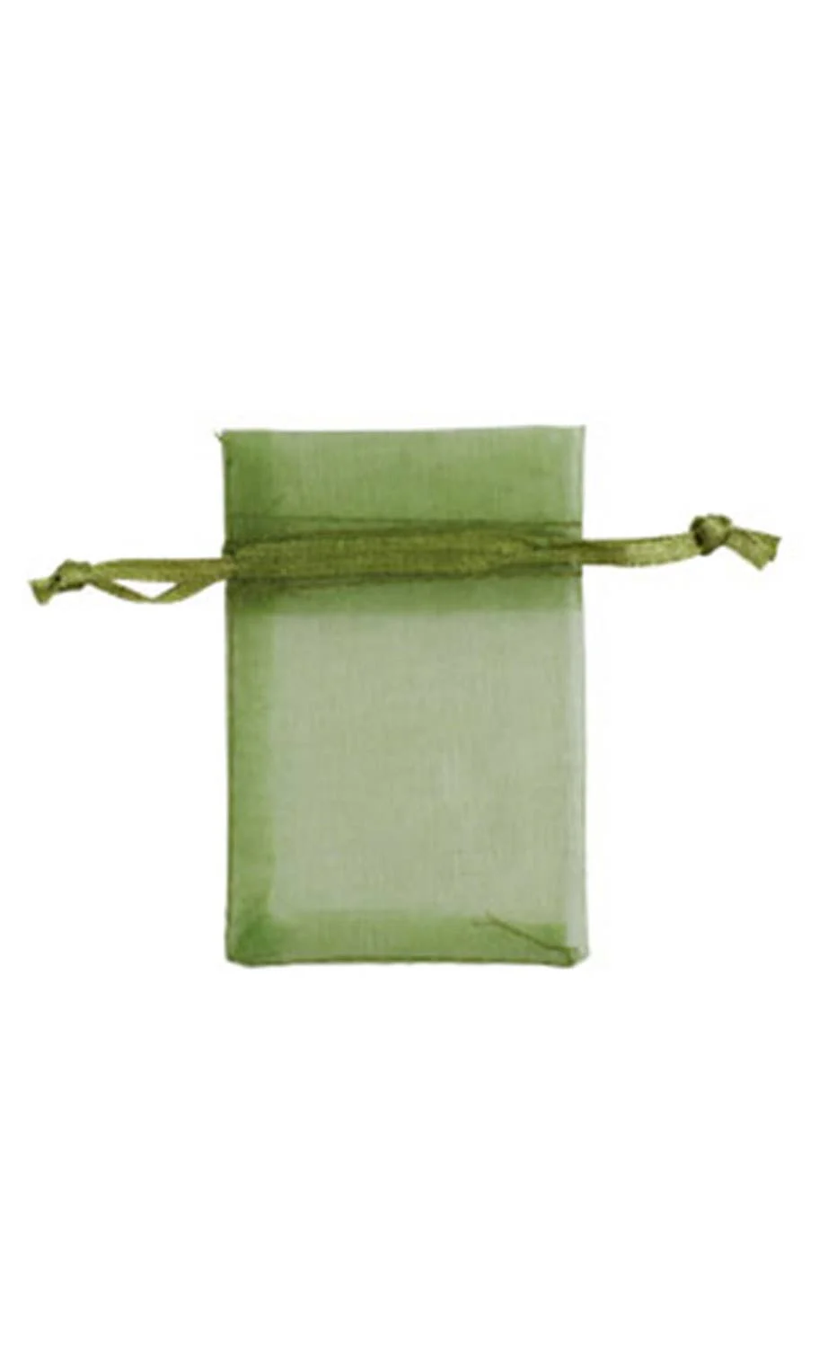Organza Drawstring Pouch: White / Pack of 10 / 2" x 3" - Image 12