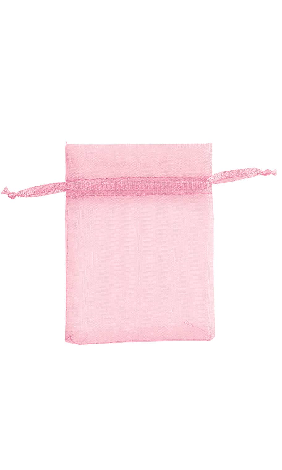 Organza Drawstring Pouch: White / Pack of 10 / 2" x 3" - Image 2