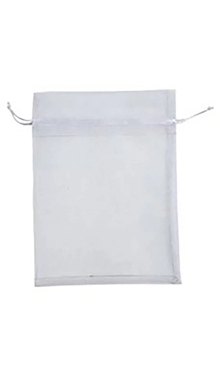 Organza Drawstring Pouch: White / Pack of 10 / 2" x 3" - Image 21