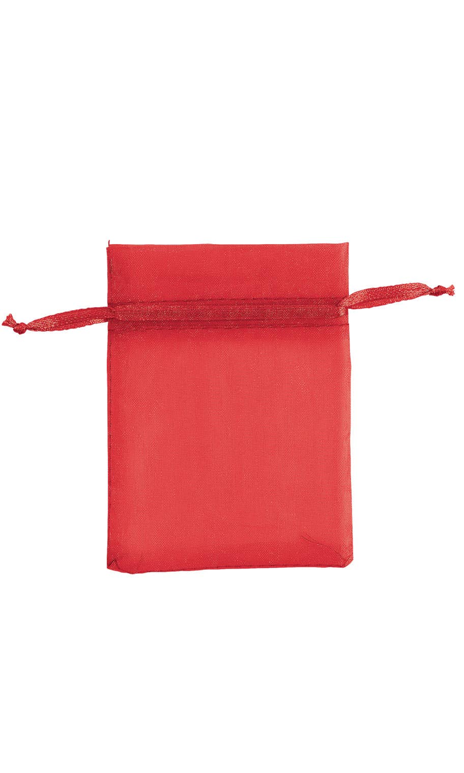 Organza Drawstring Pouch: White / Pack of 10 / 2" x 3" - Image 3
