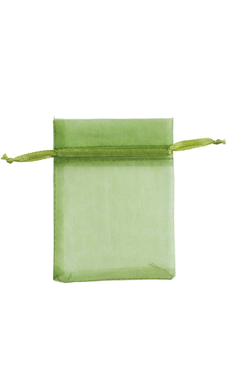 Organza Drawstring Pouch: White / Pack of 10 / 2" x 3" - Image 4