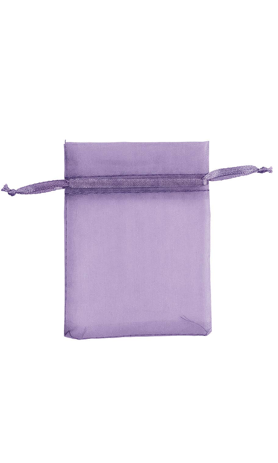 Organza Drawstring Pouch: White / Pack of 10 / 2" x 3" - Image 5