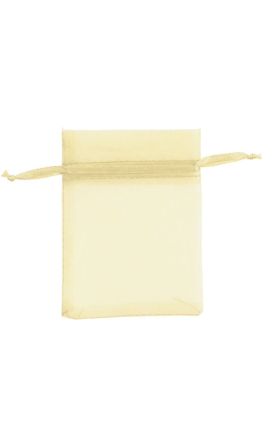 Organza Drawstring Pouch: White / Pack of 10 / 2" x 3" - Image 7