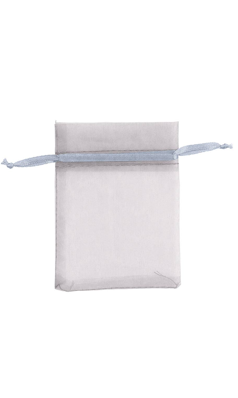 Organza Drawstring Pouch: White / Pack of 10 / 2" x 3" - Image 9