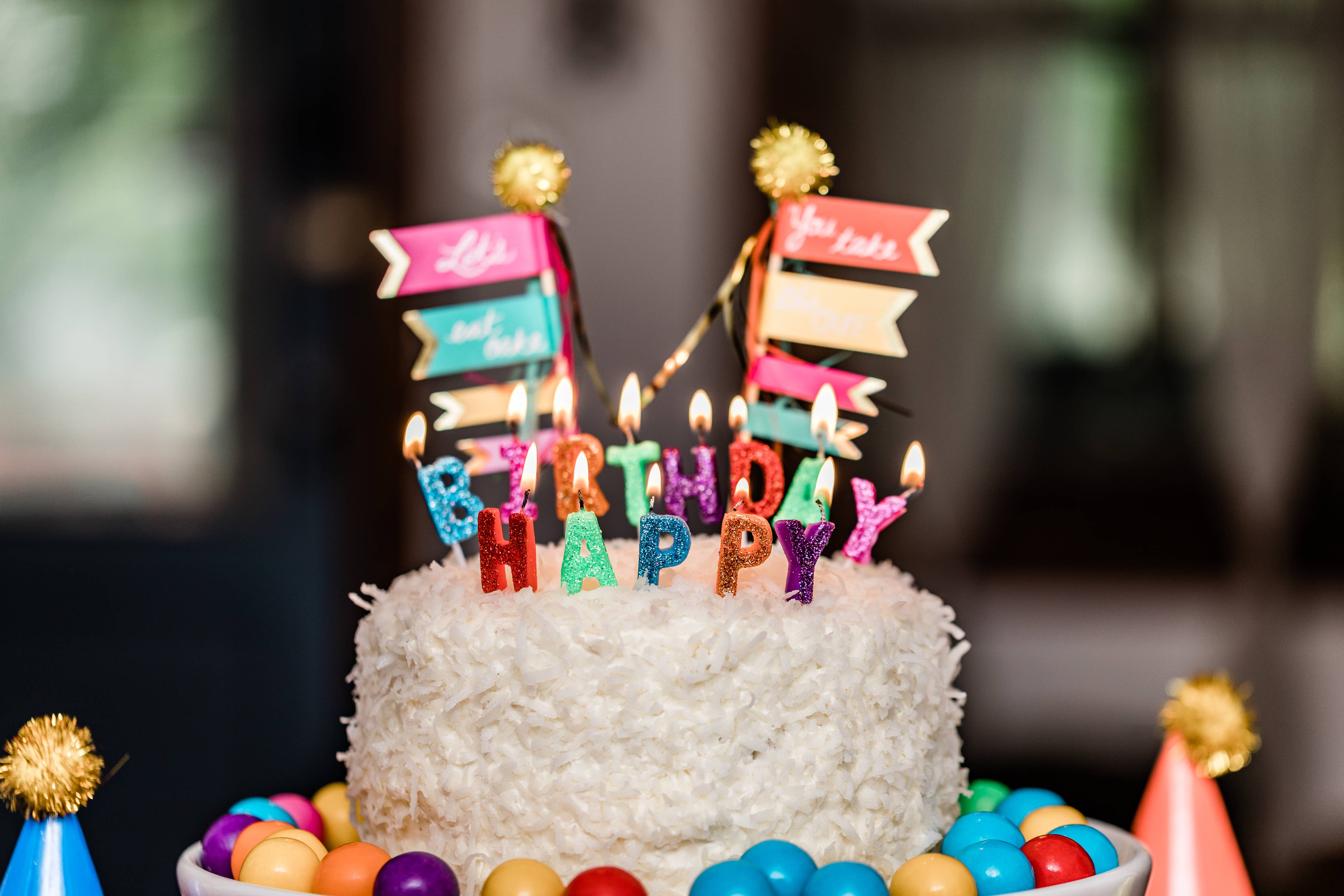 Glitter Happy Birthday Candle Set - Image 3
