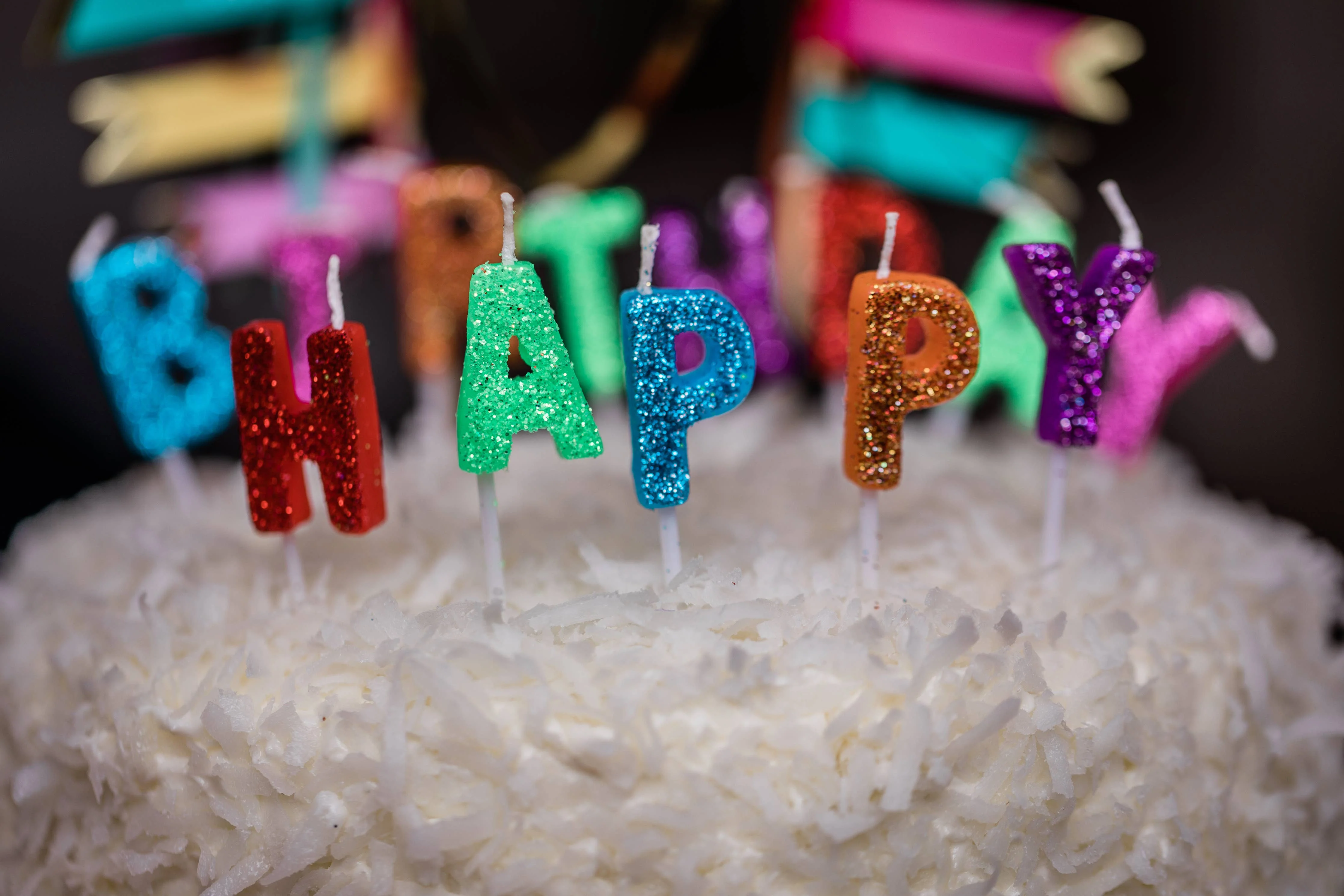 Glitter Happy Birthday Candle Set - Image 4