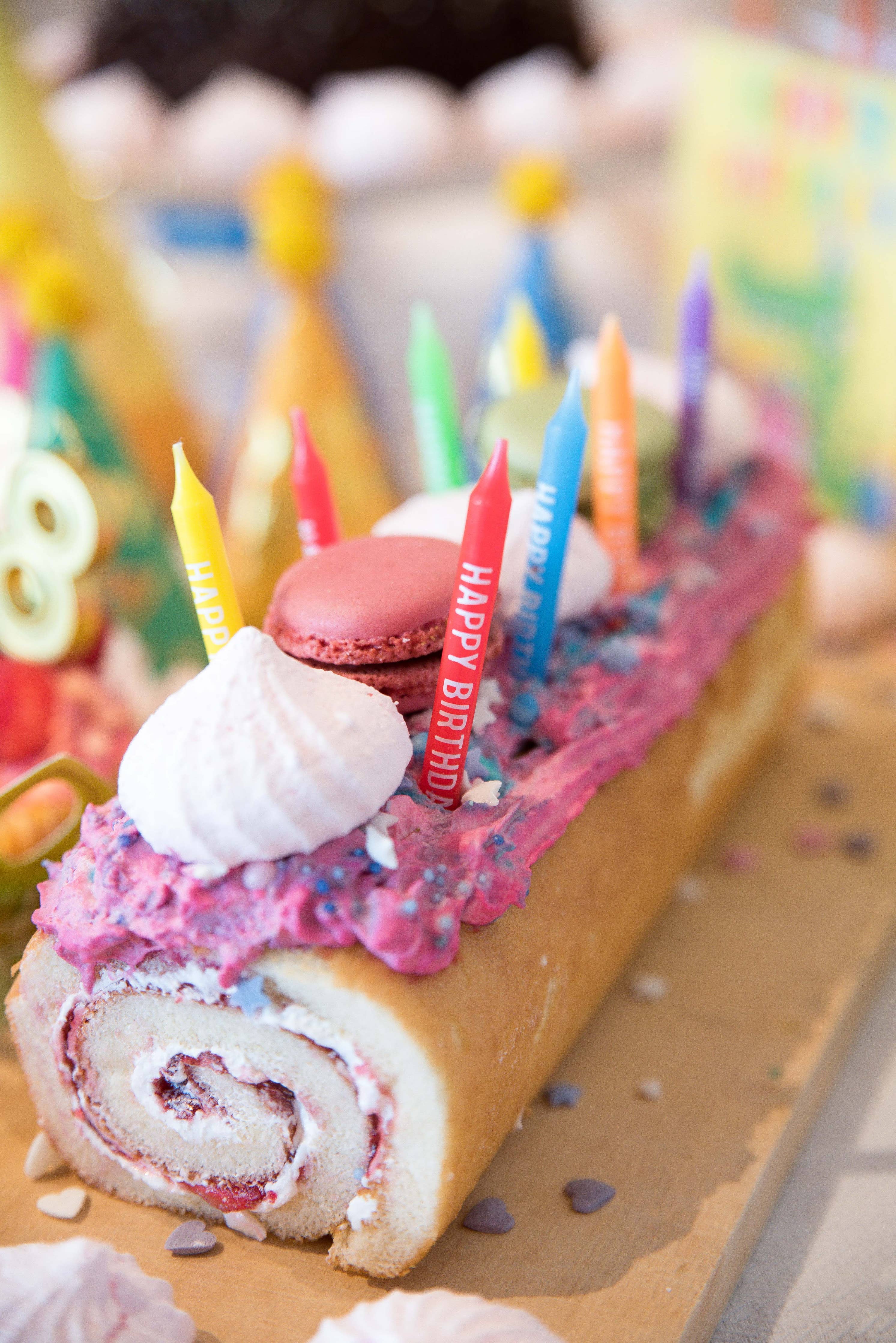 Happy Birthday Rainbow 24 Candles Set - Image 2