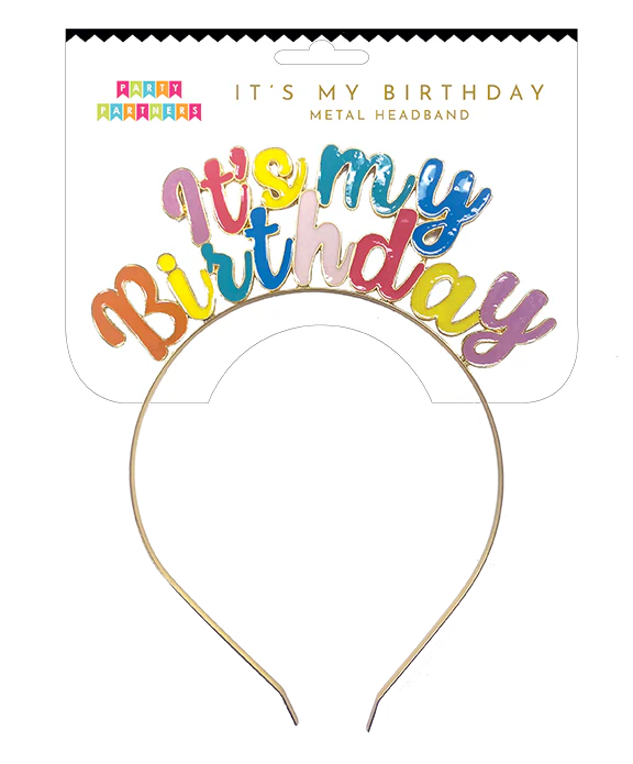 It's My Birthday Metal Headband