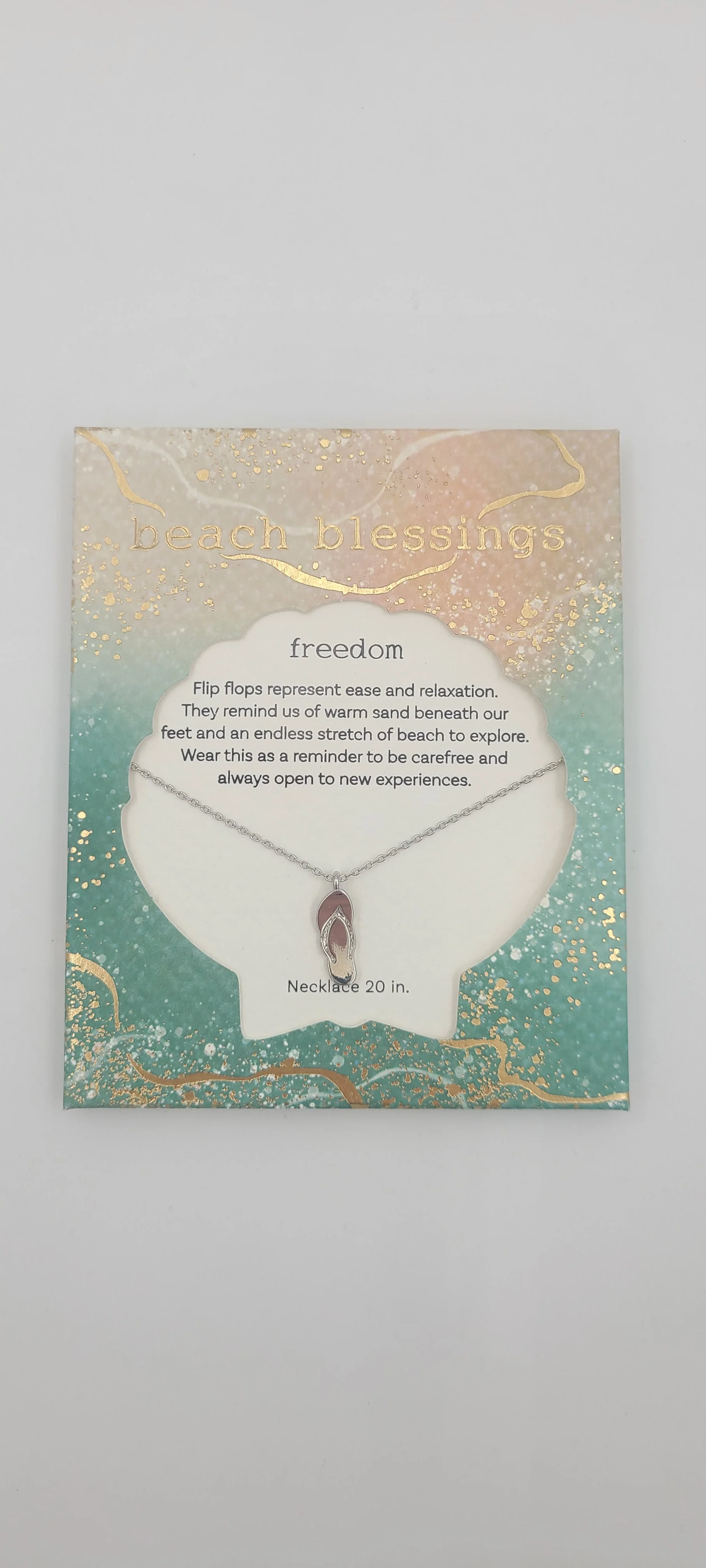 Freedom Flip Flop Necklace - Beach Blessings