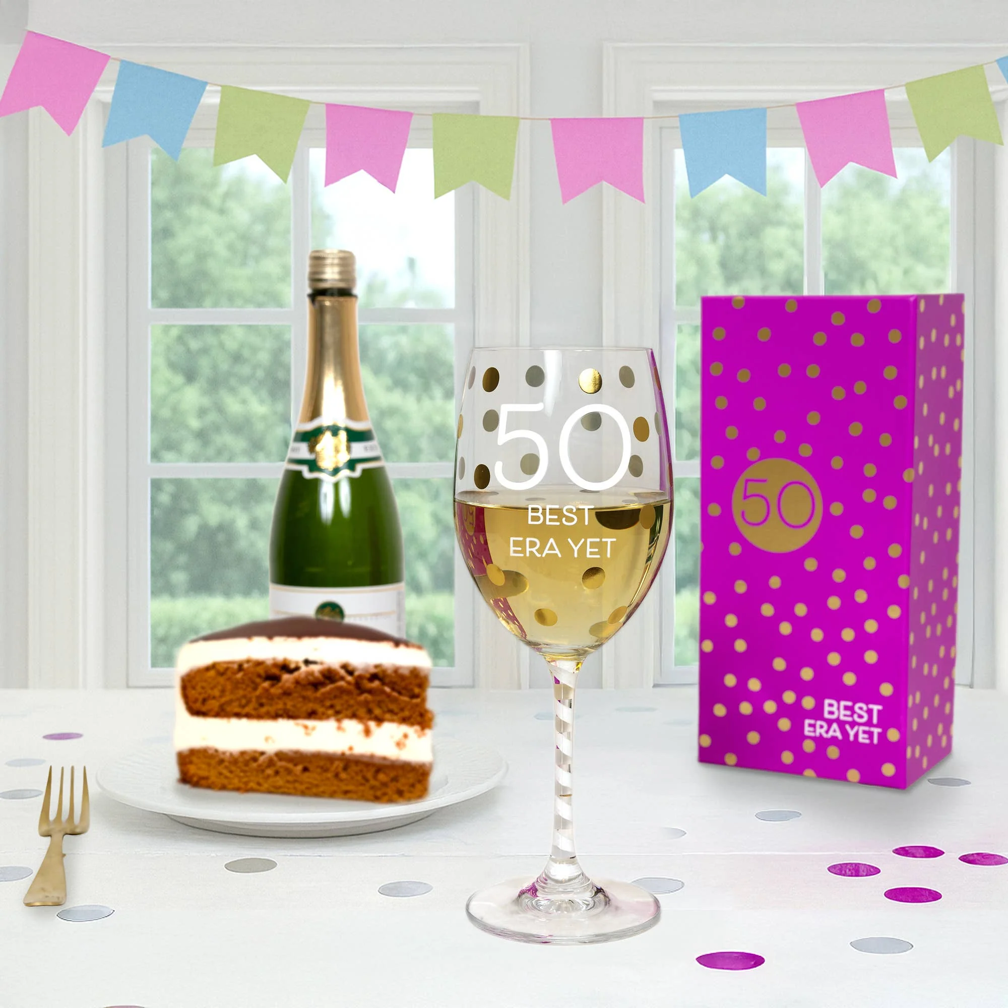 50 - Gift Boxed 16 oz Crystal Wine Glass - Image 2