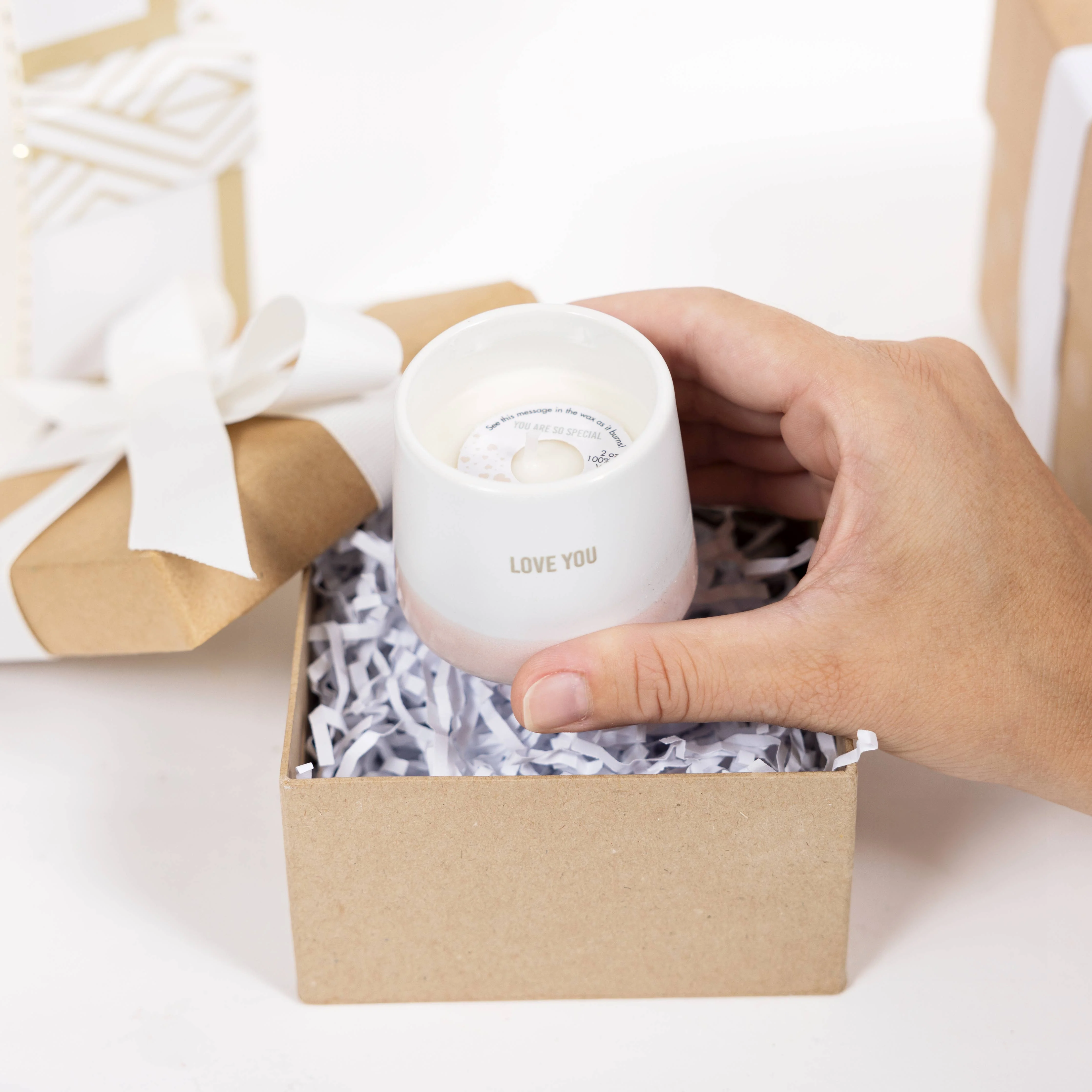 Love You - 2oz Wax Reveal Candle - Image 3