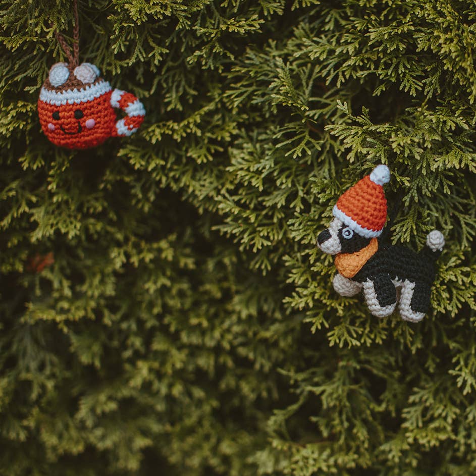 Hot Cocoa Christmas Ornament with Marshmallows - Image 5