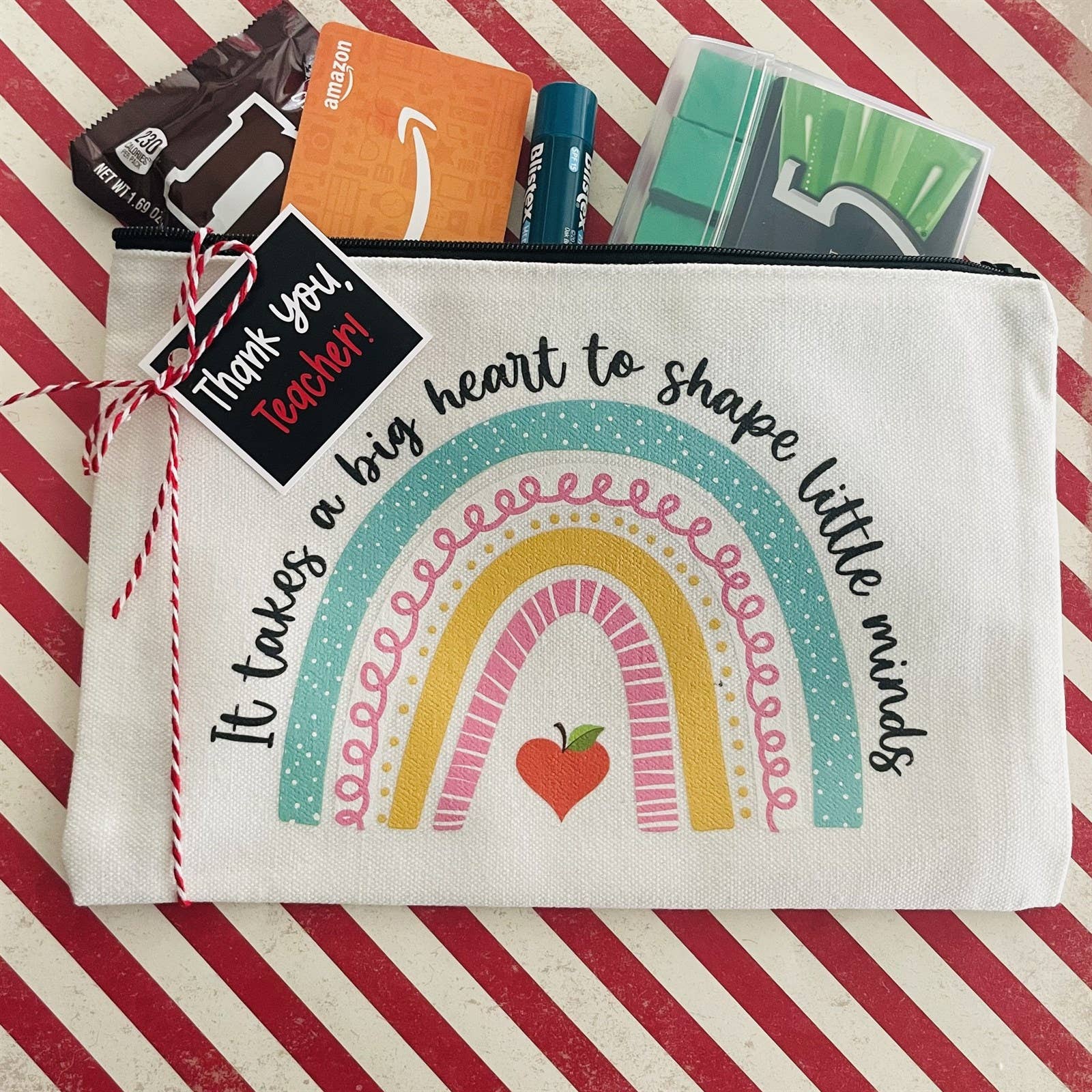 Ready to Gift Teacher Appreciation Pouch, Tag & Ribbon Gift