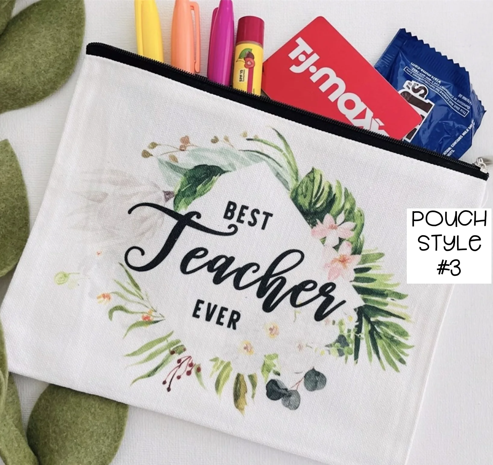 Ready to Gift Teacher Appreciation Pouch, Tag & Ribbon Gift - Image 4