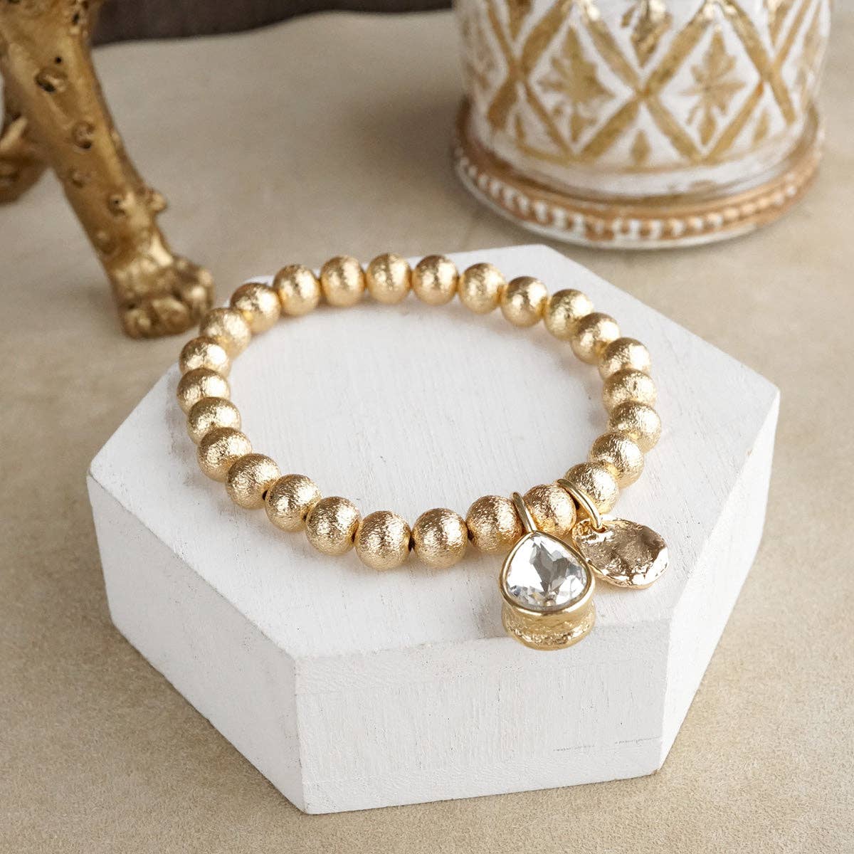 Statement Chain Bracelets with Reflective Crystals - Image 9