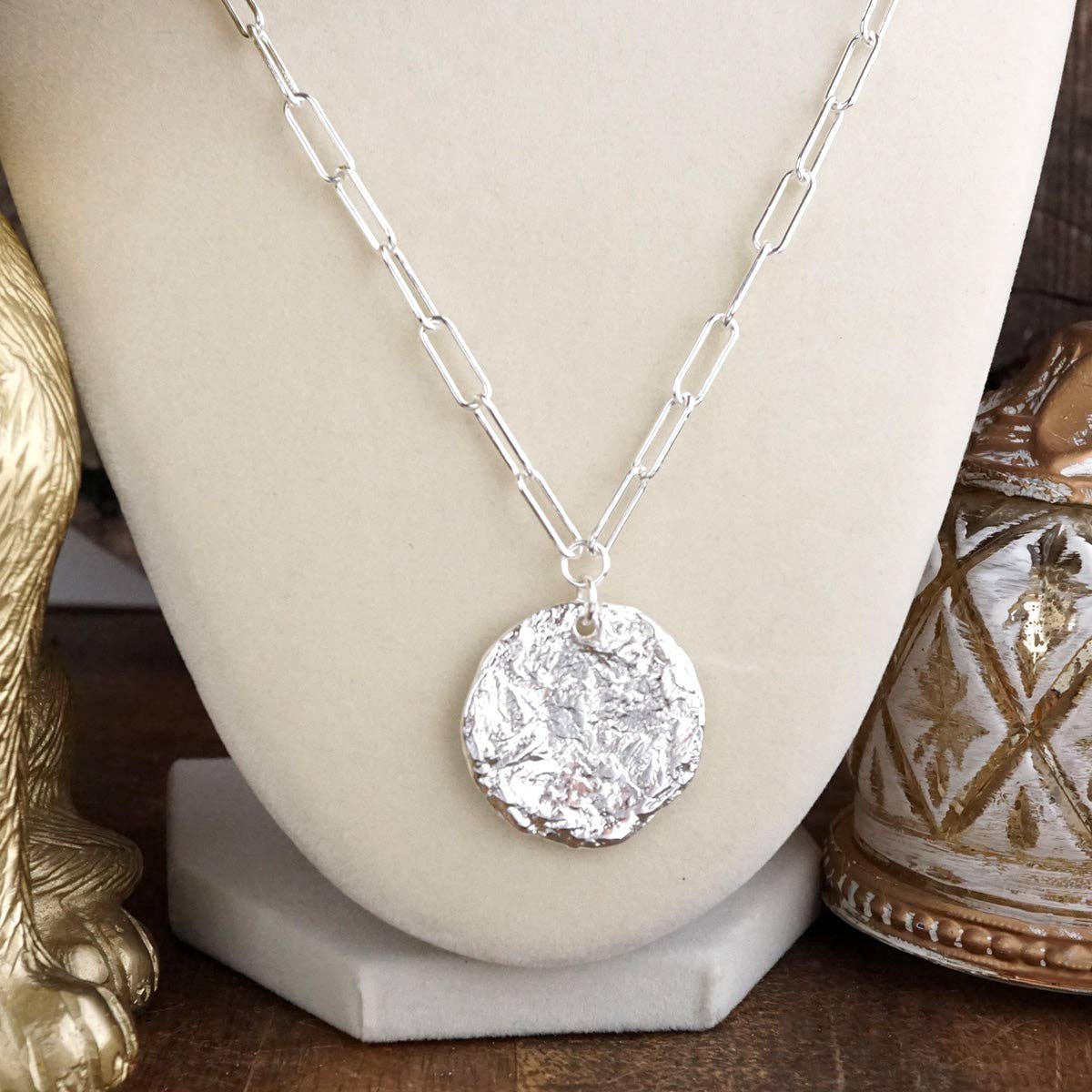 PennyLine inc - Treasure Trio – 3-in-1 Layered Hammered Coins Necklace - Image 6