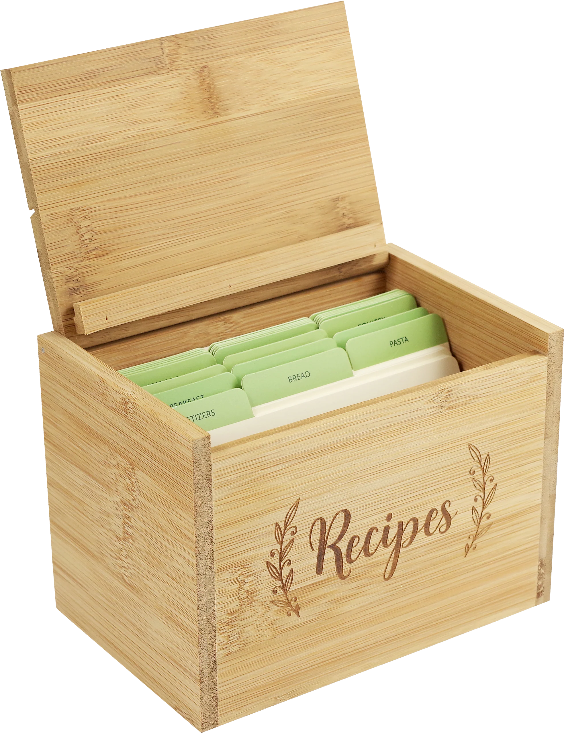 Bamboo Recipe Box Set - Image 3