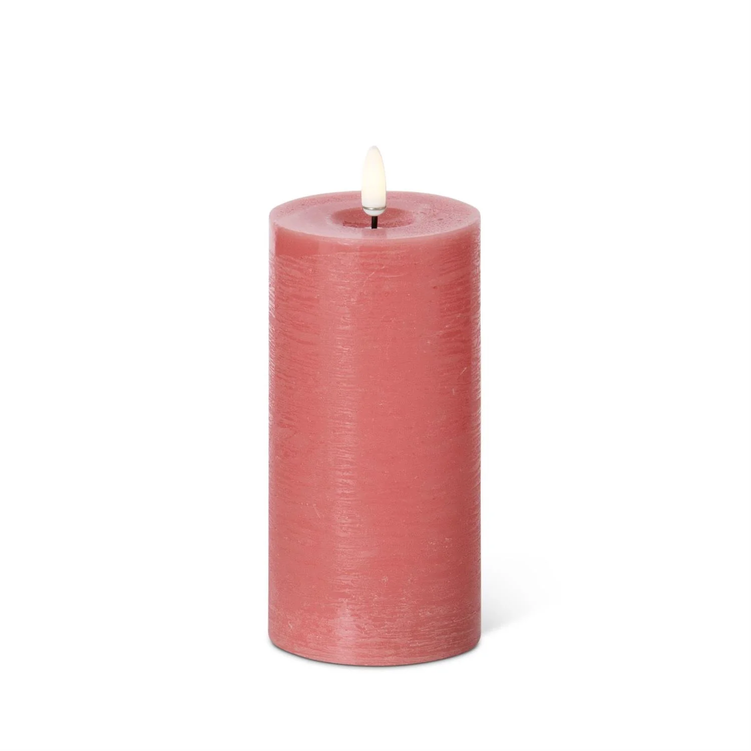 Pink LED Pillar Candle w/Timer set of 3 - Image 2
