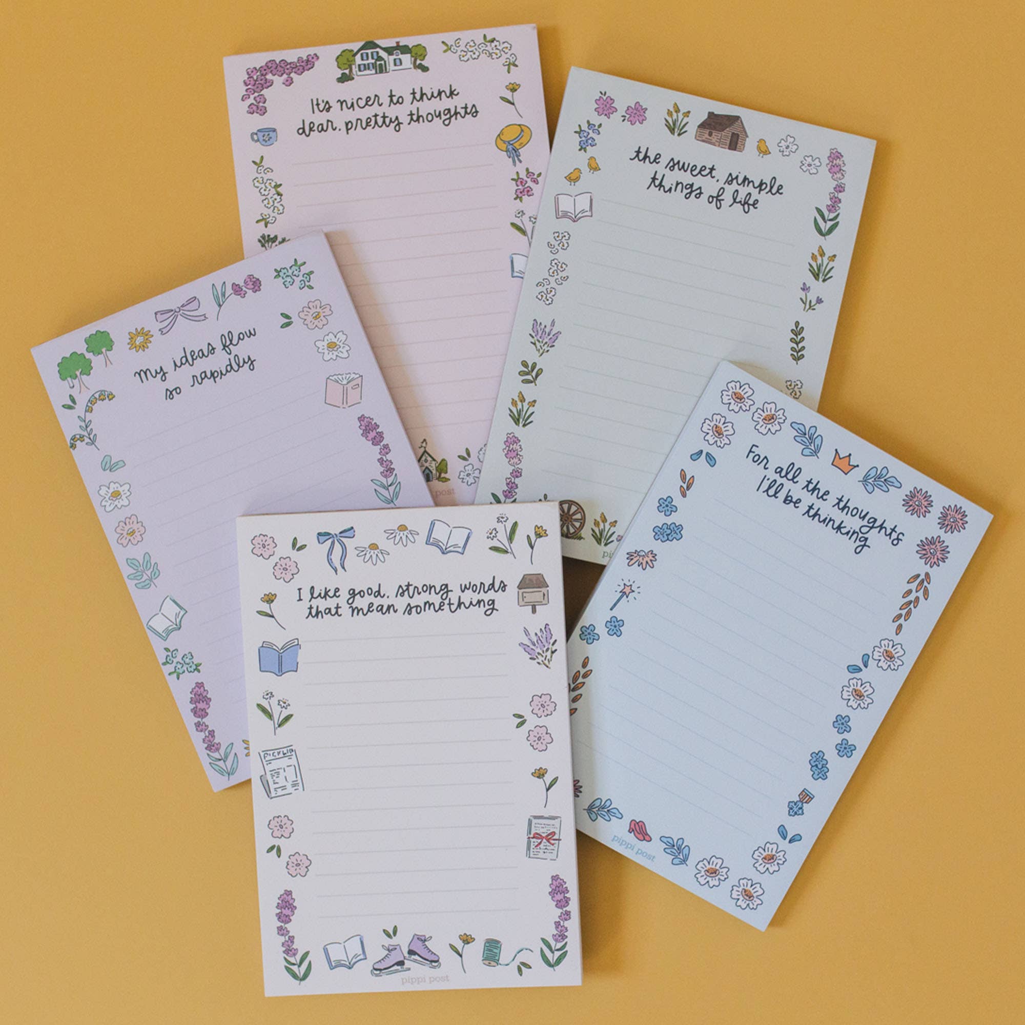 Pretty Thoughts Anne of Green Gables 4x6 Notepad - Image 5