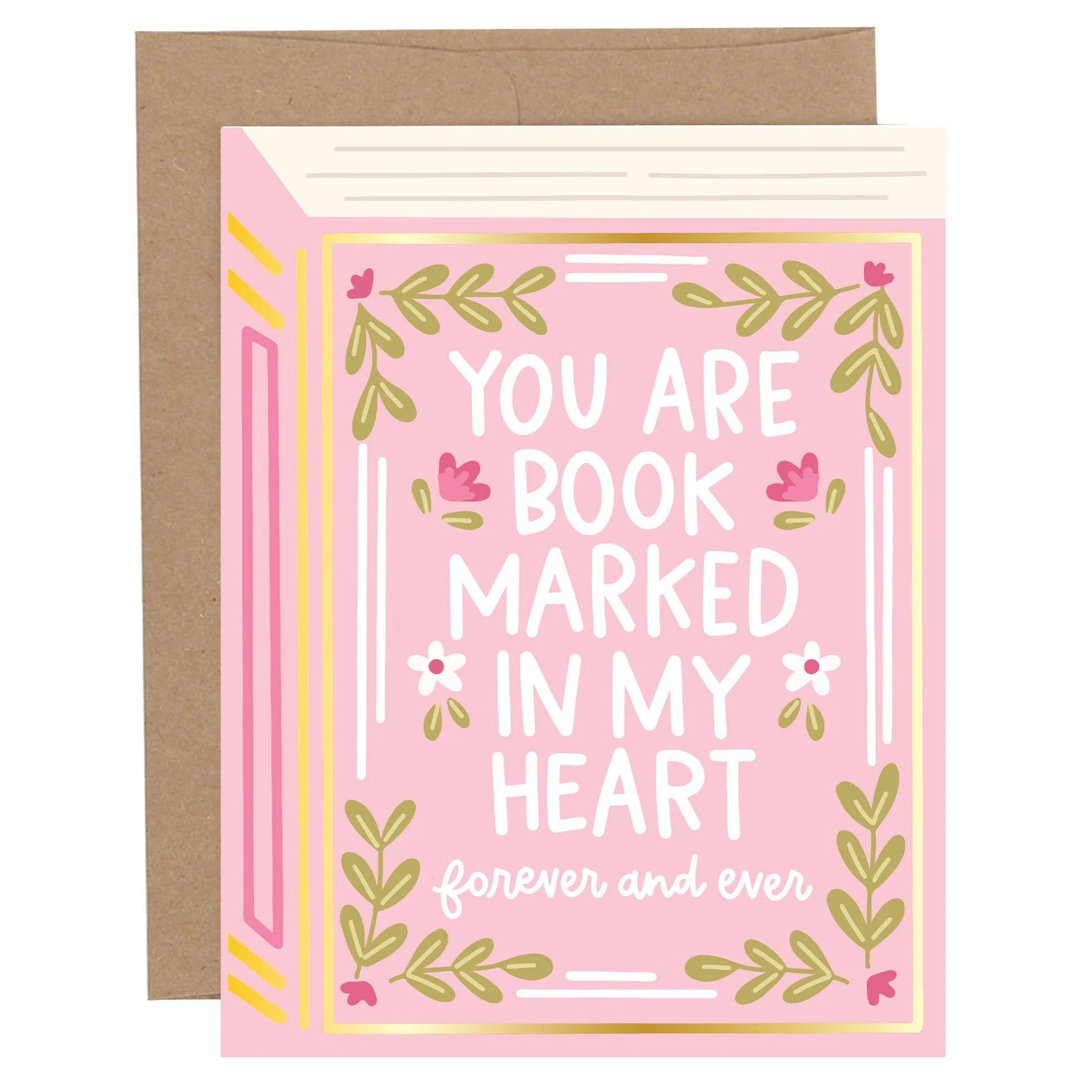 You Are Book Marked In My Heart Love Greeting Card