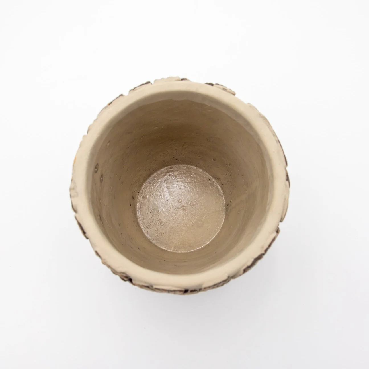 Planter Cement Grey & Bronze - Image 3