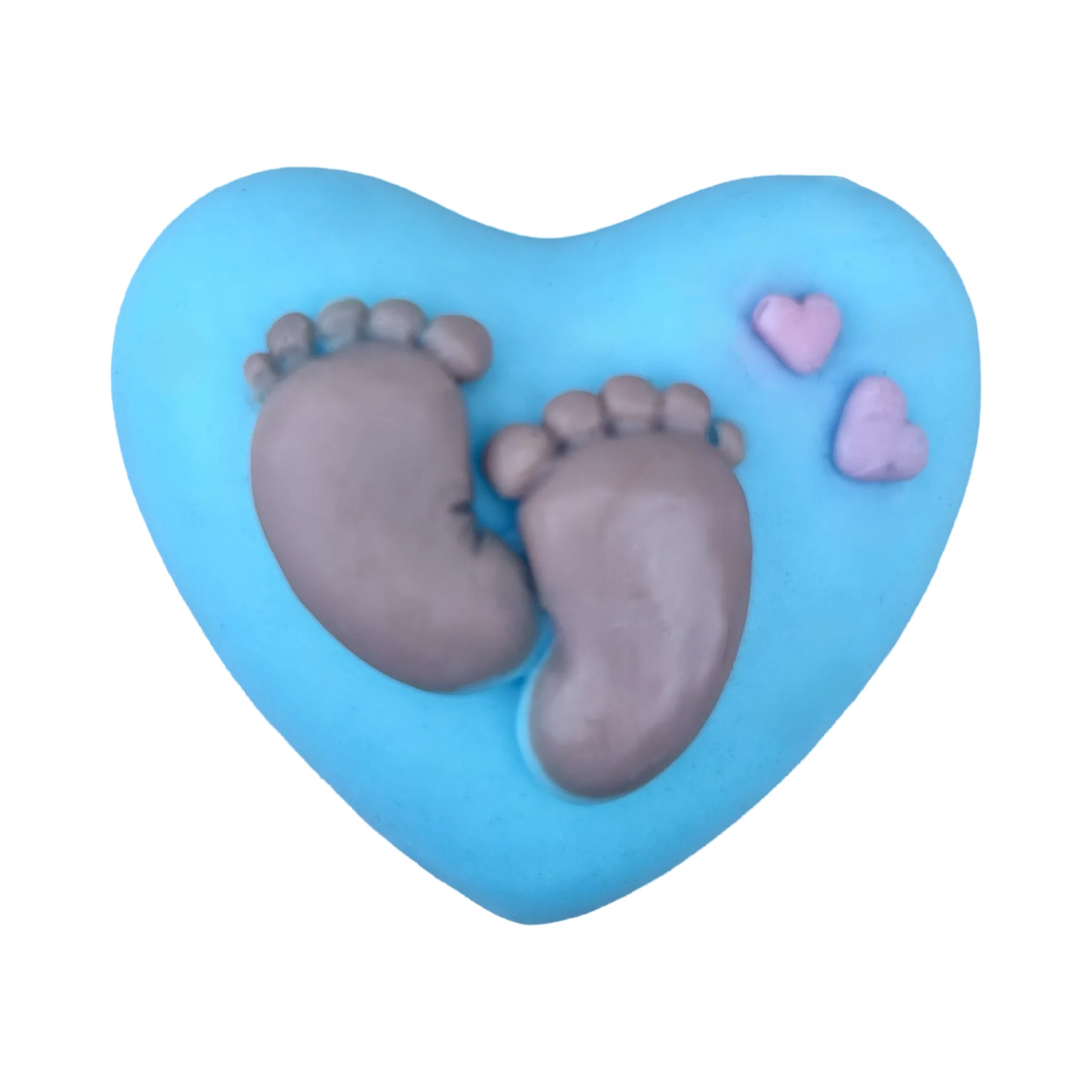 Heart and Newborn Baby Feet Soap Favors - Image 3